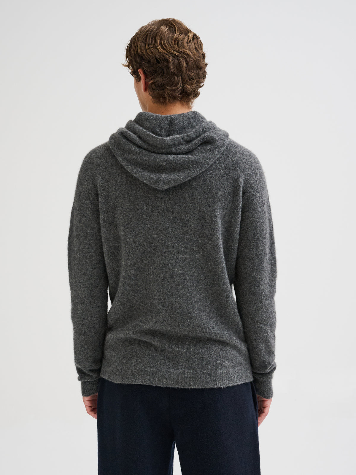 Cashmere and silk hoodie