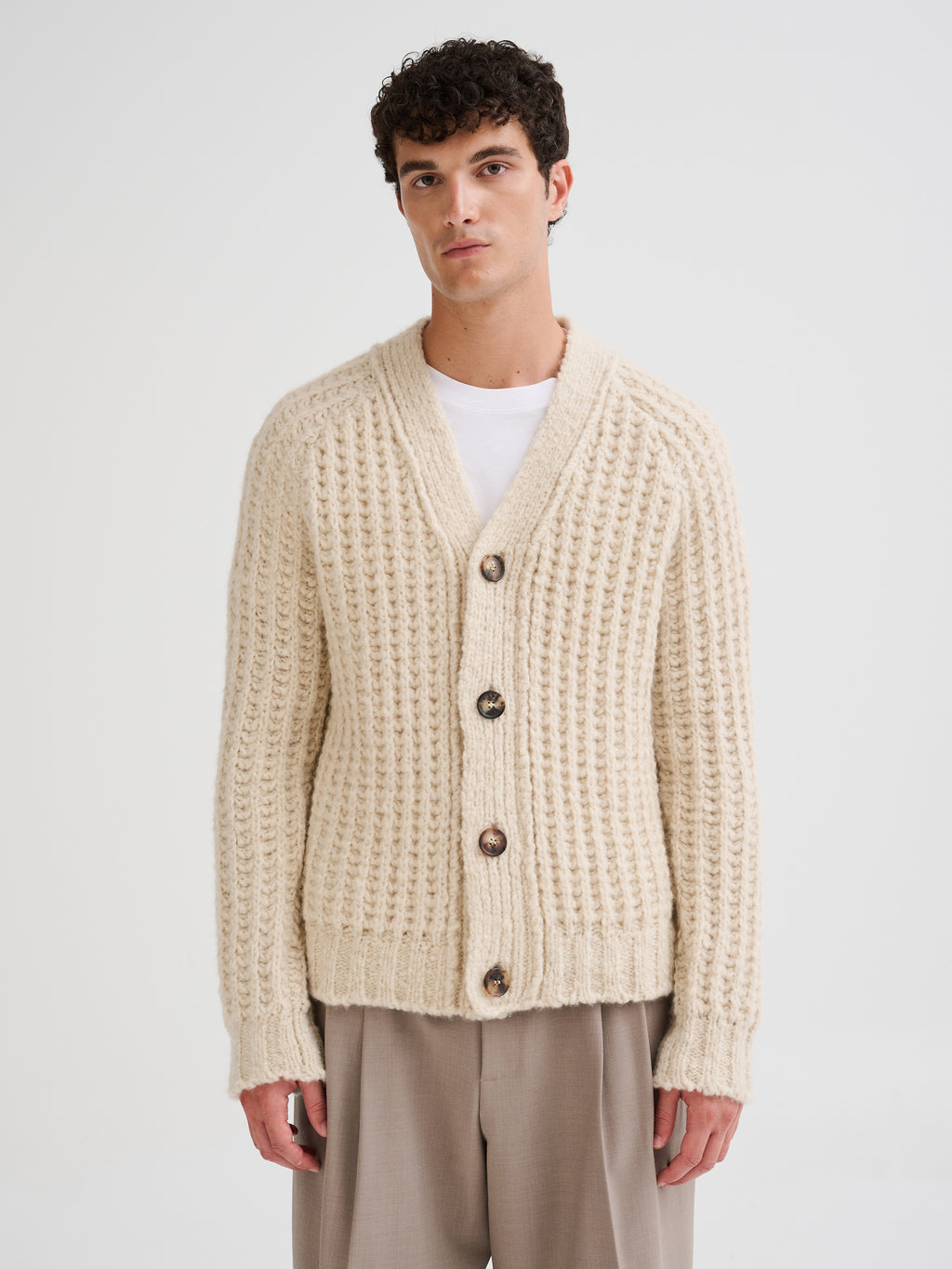 Cashmere and silk cardigan