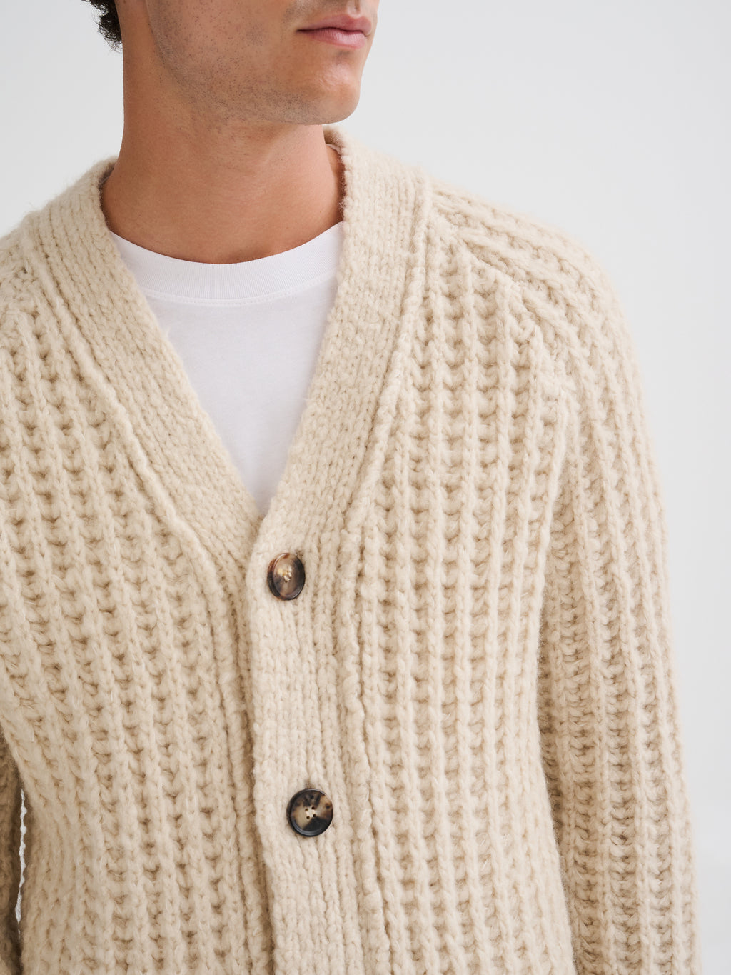 Cashmere and silk cardigan