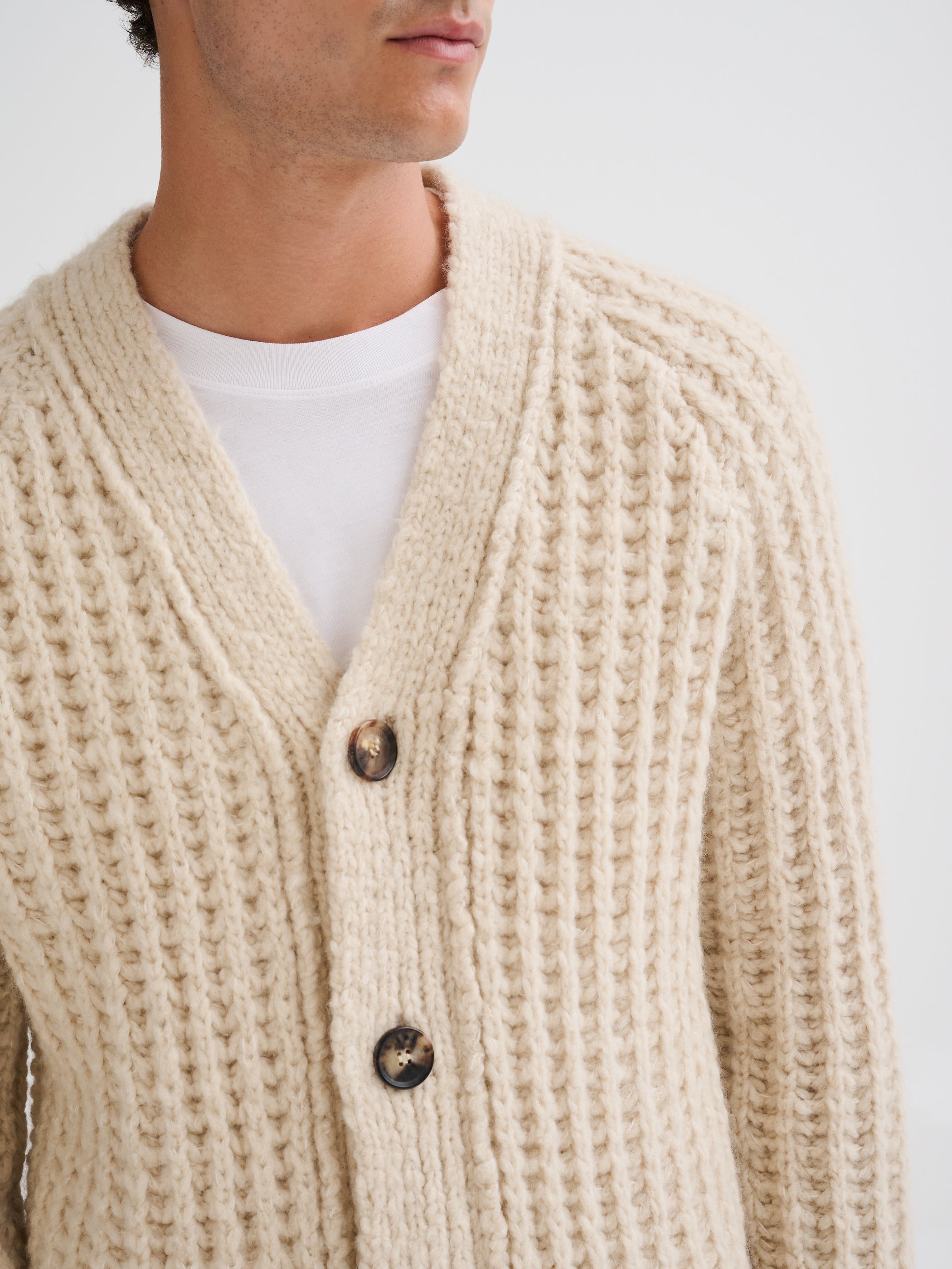 Cashmere and silk cardigan