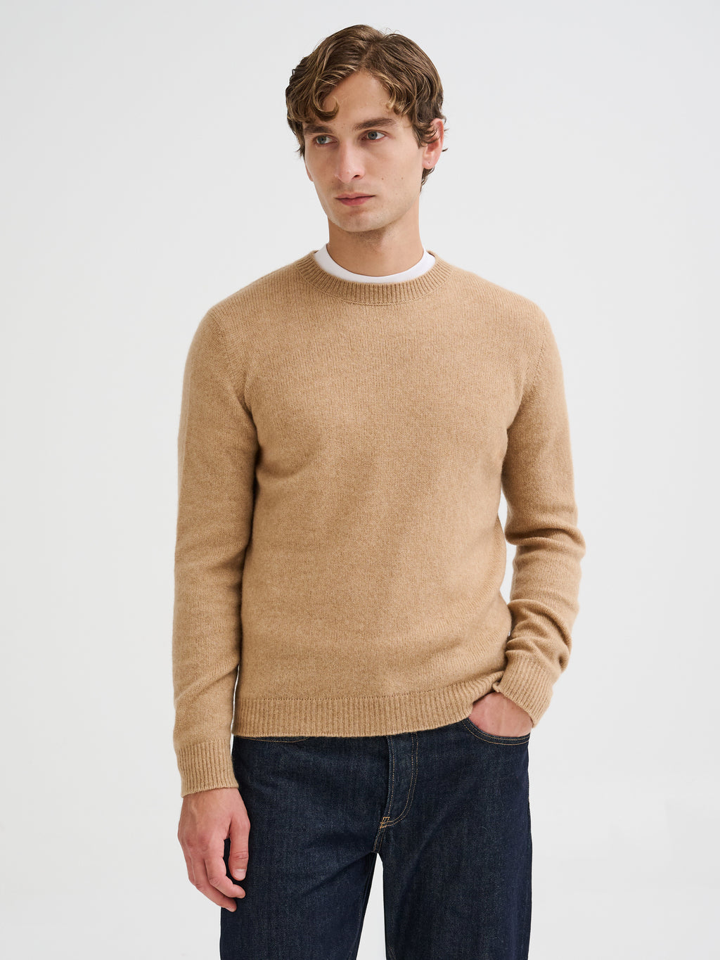 Camel wool sweater