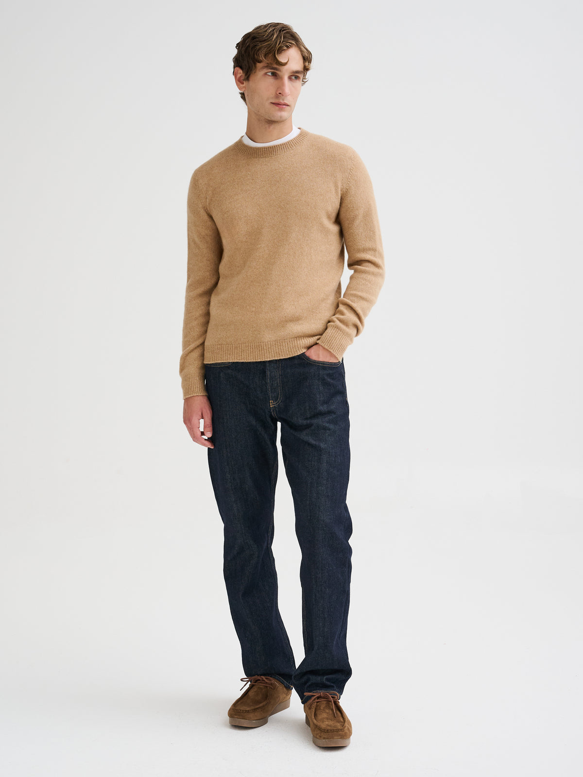 Camel wool sweater