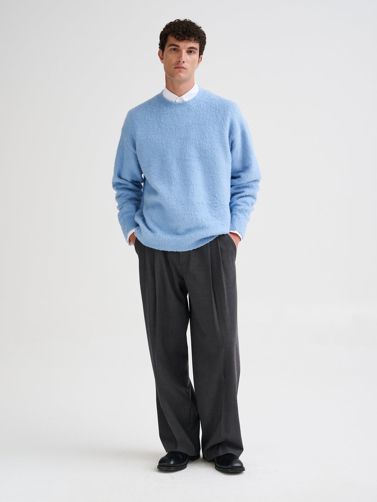 Oversized brushed sweater