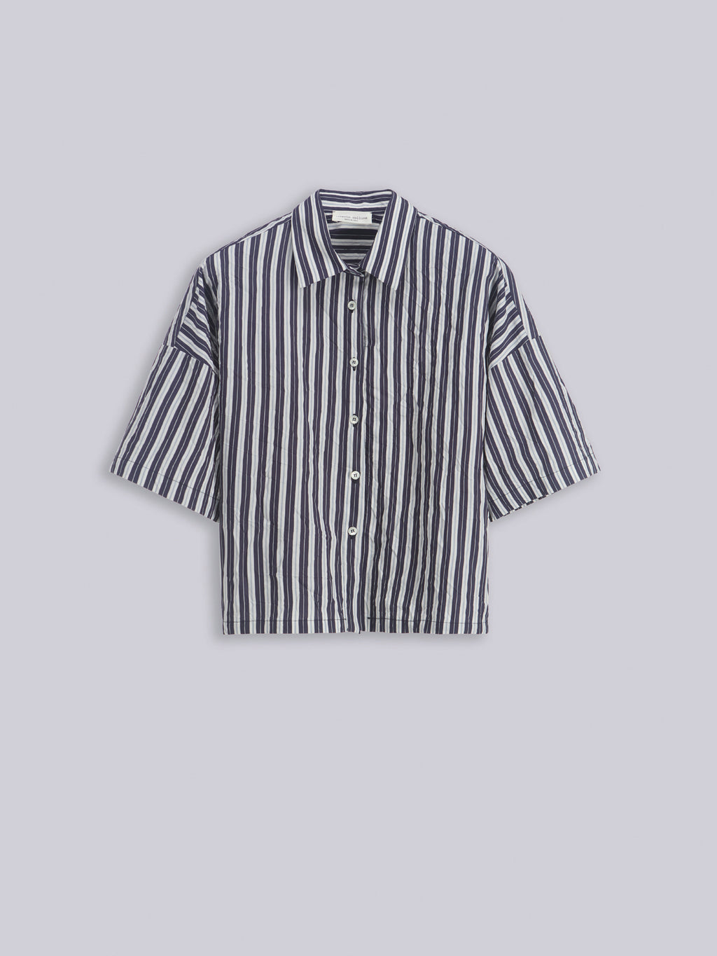 Cropped crinkled shirt