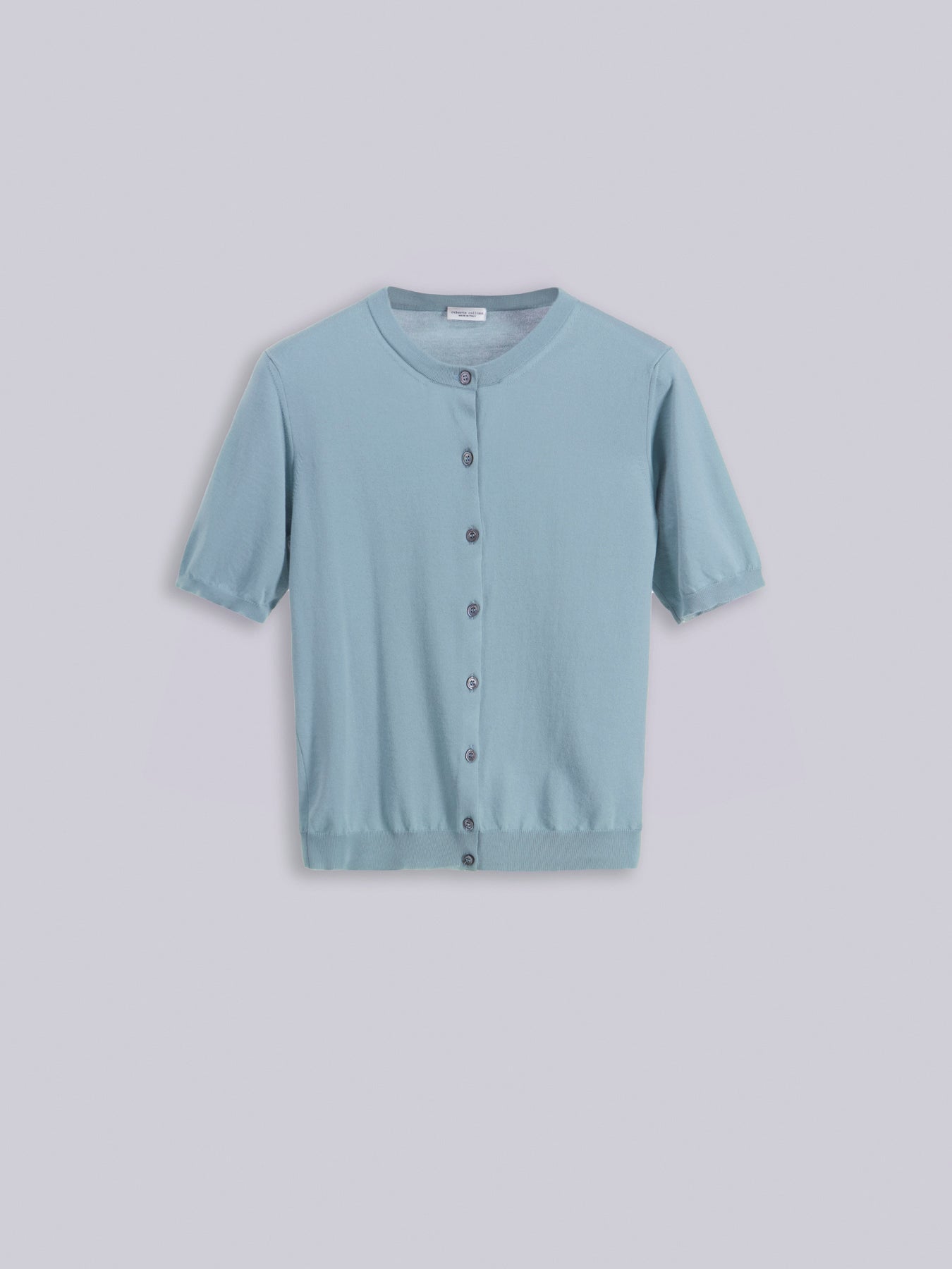 Short sleeves knitted cardigan