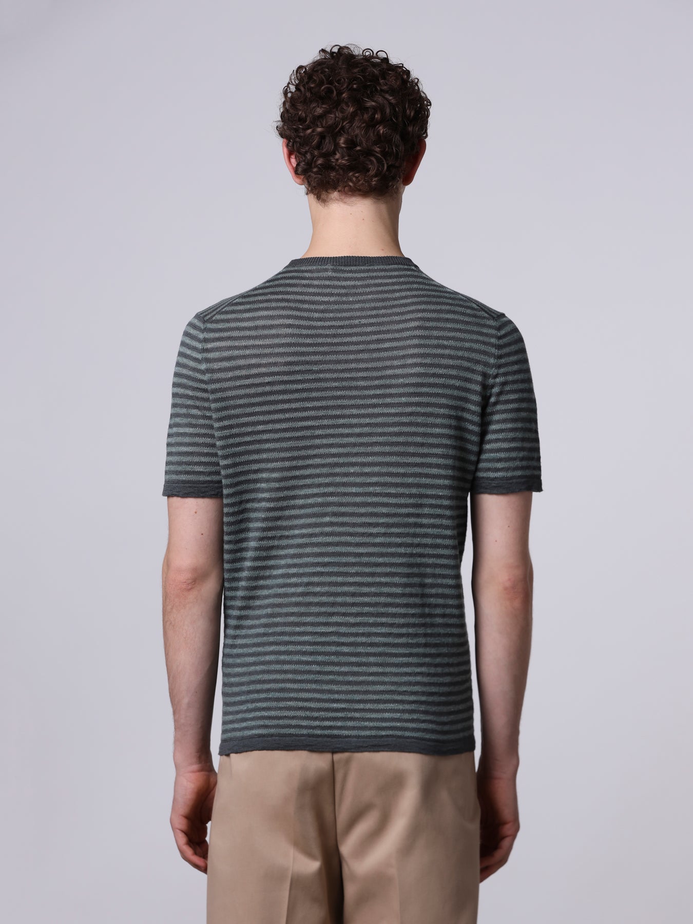Striped linen t-shirt