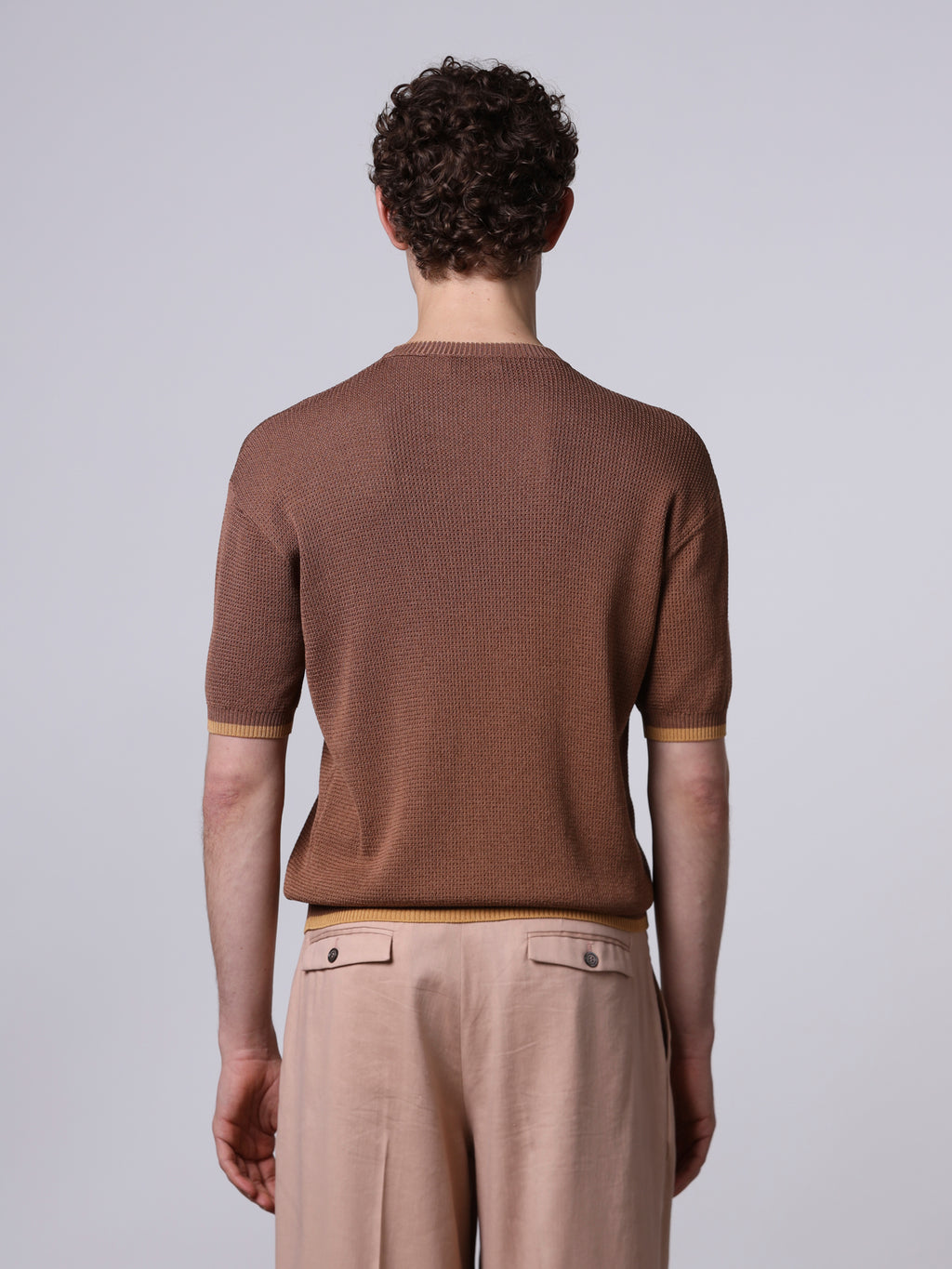 Textured knit t-shirt