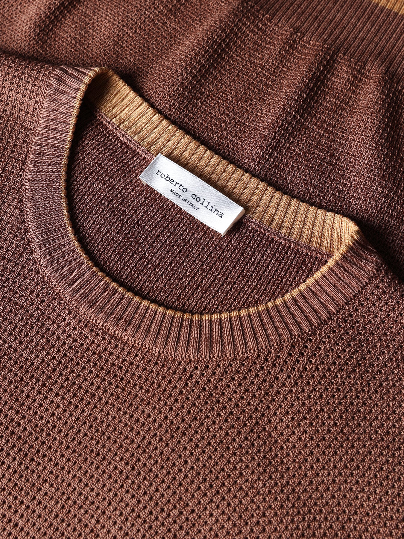 Textured knit t-shirt