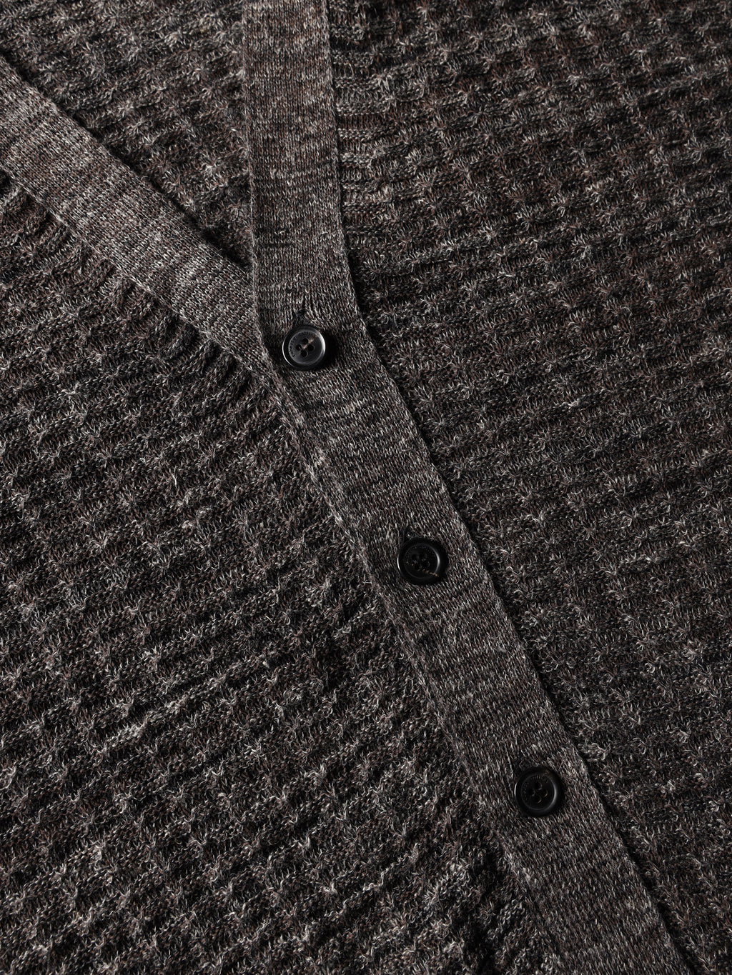 Mouliné textured-knit cardigan