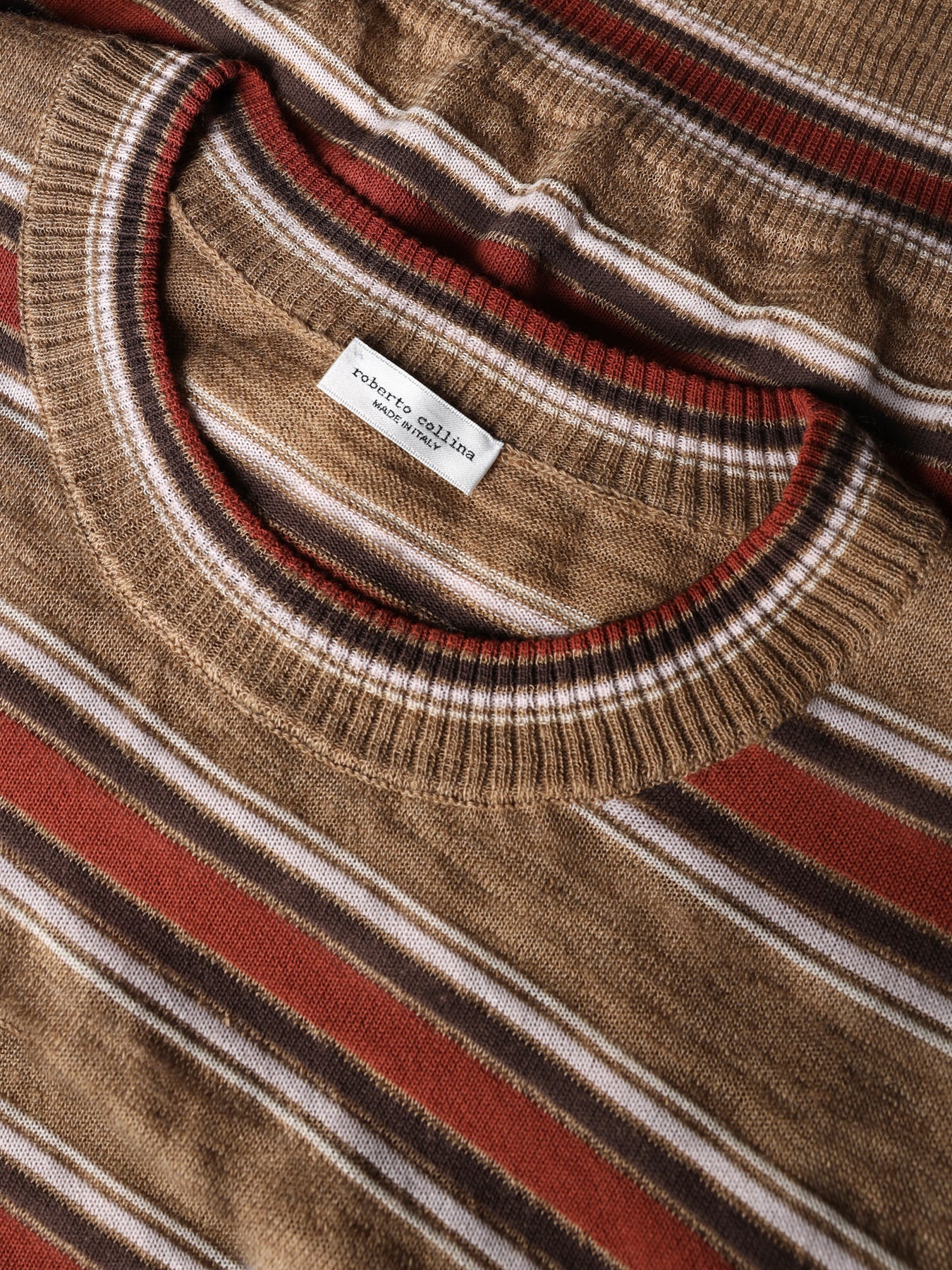 Striped knitted t-shirt