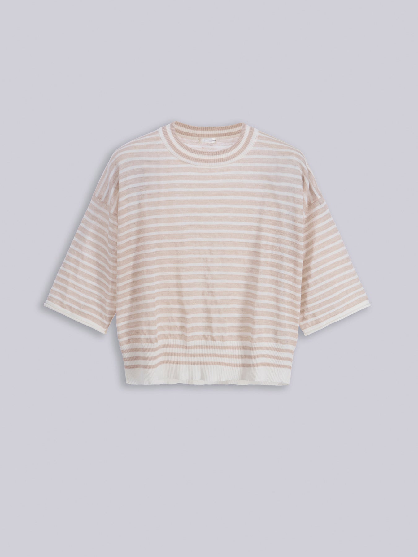 Striped linen t-shirt