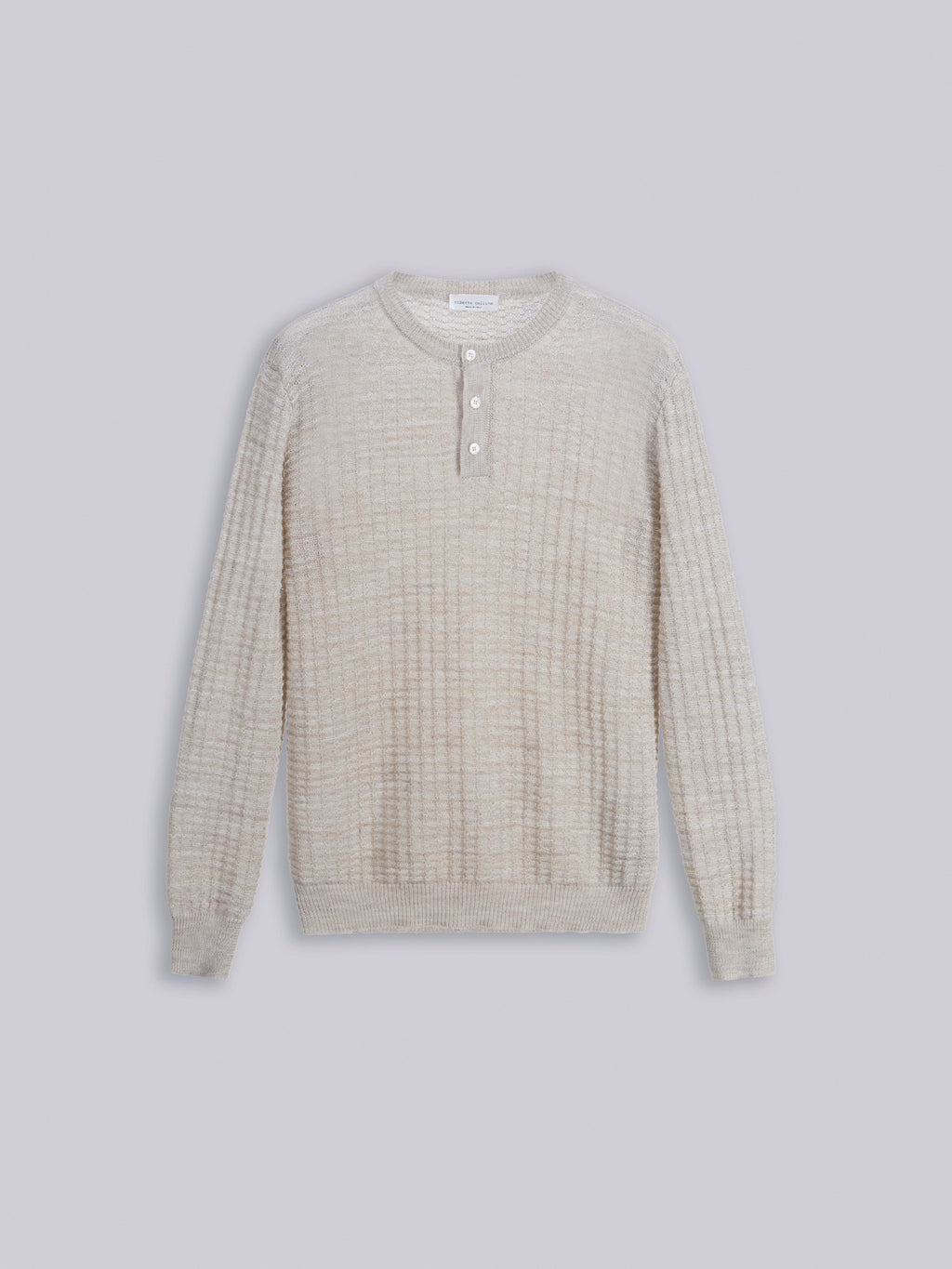 Mouliné textured-knit sweater