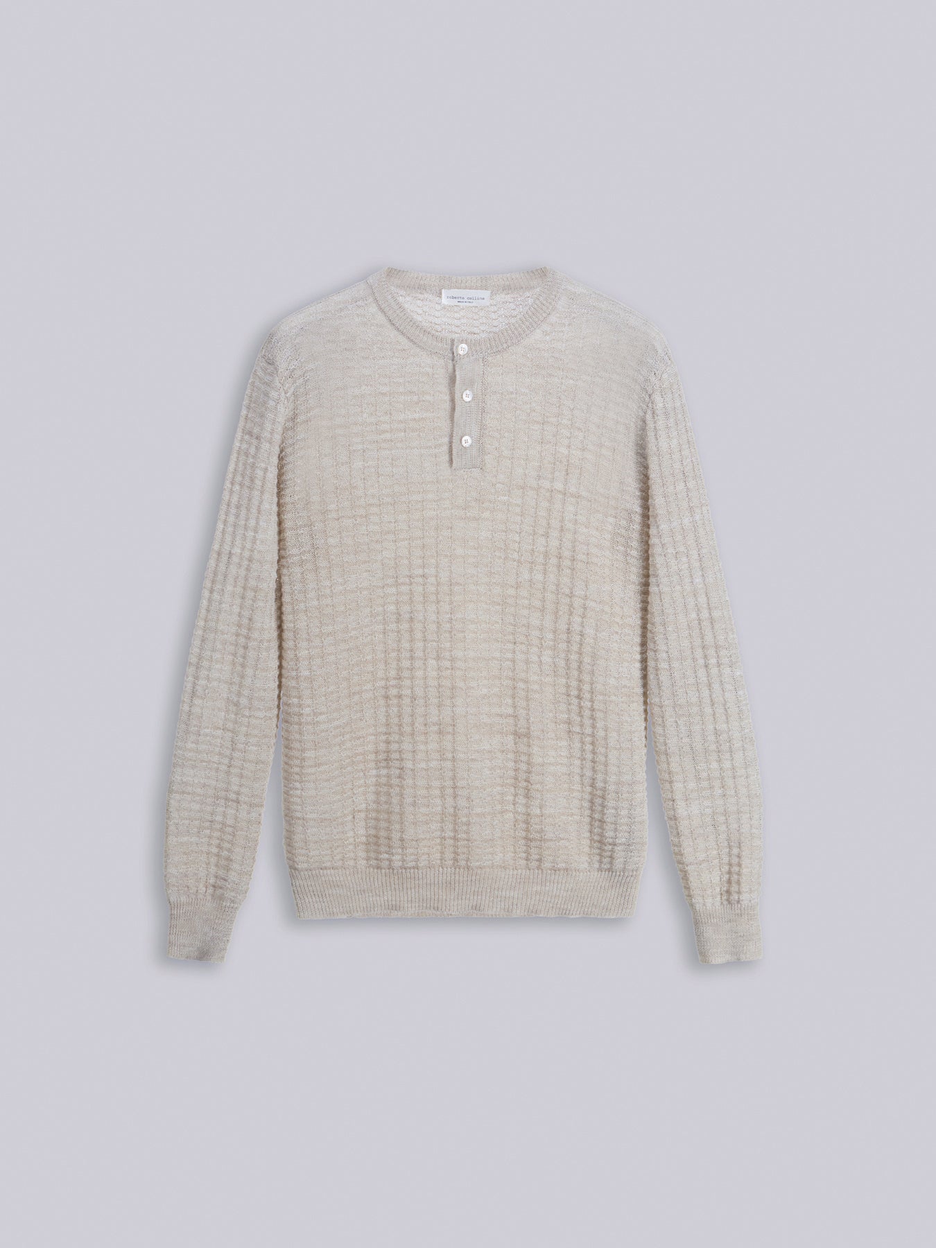 Mouliné textured-knit sweater