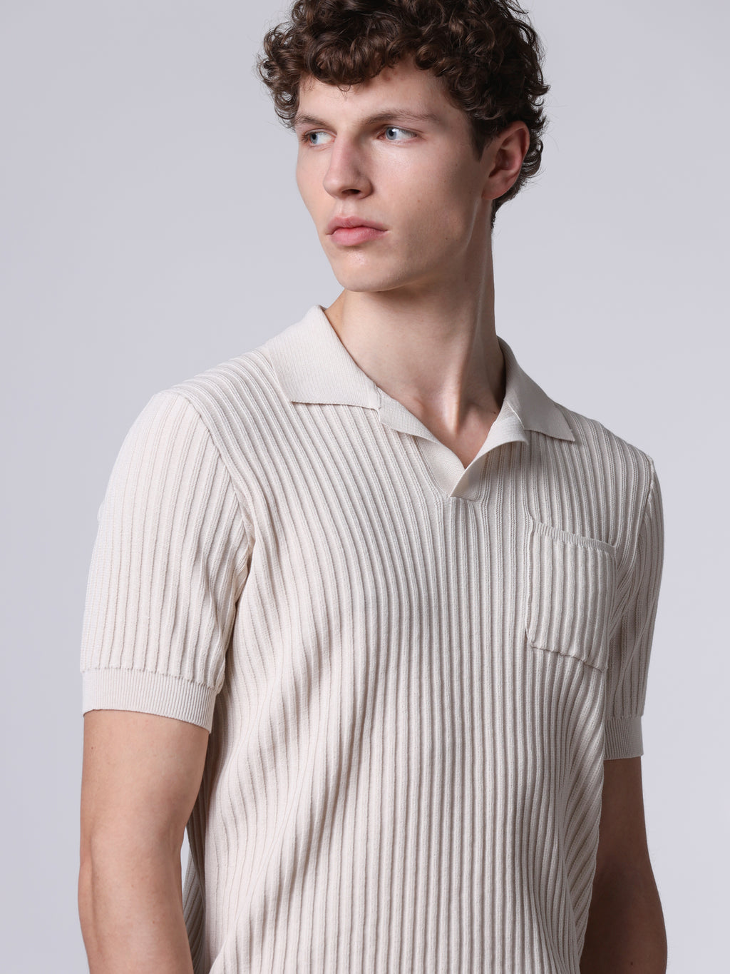 Ribbed polo