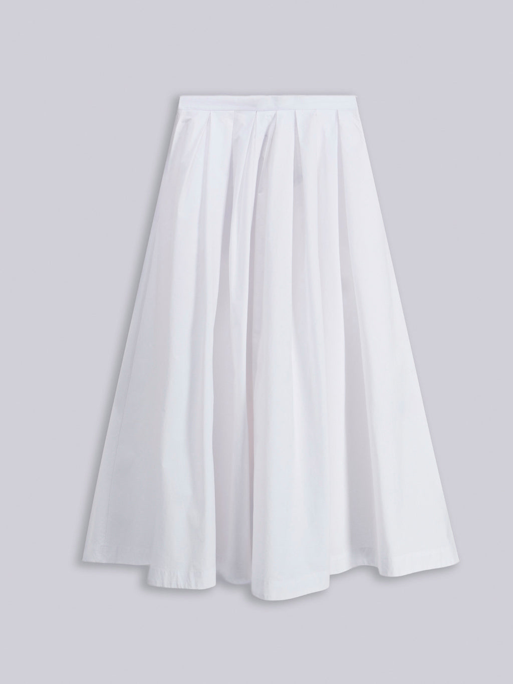 Wide pleated skirt