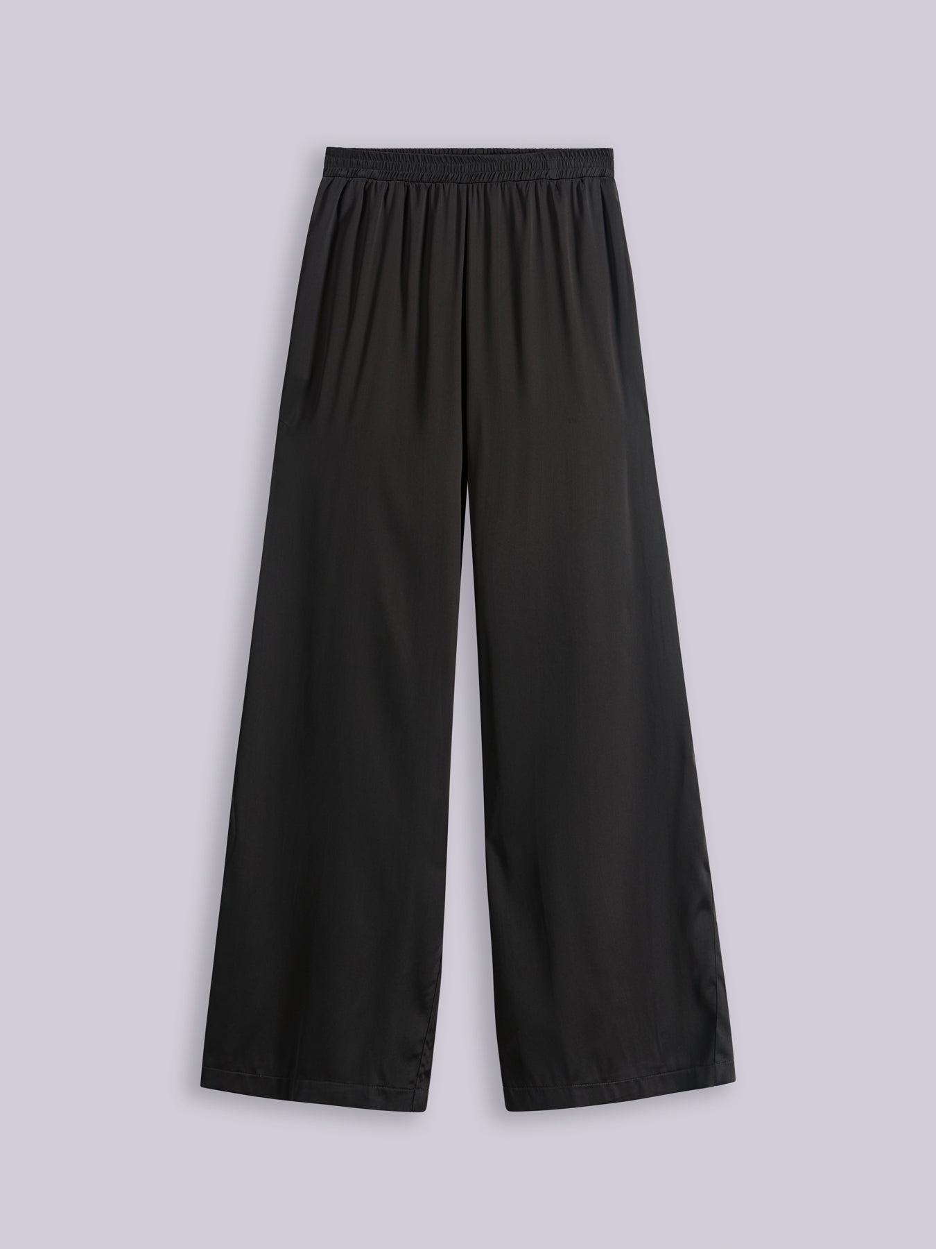 Wide silk trousers