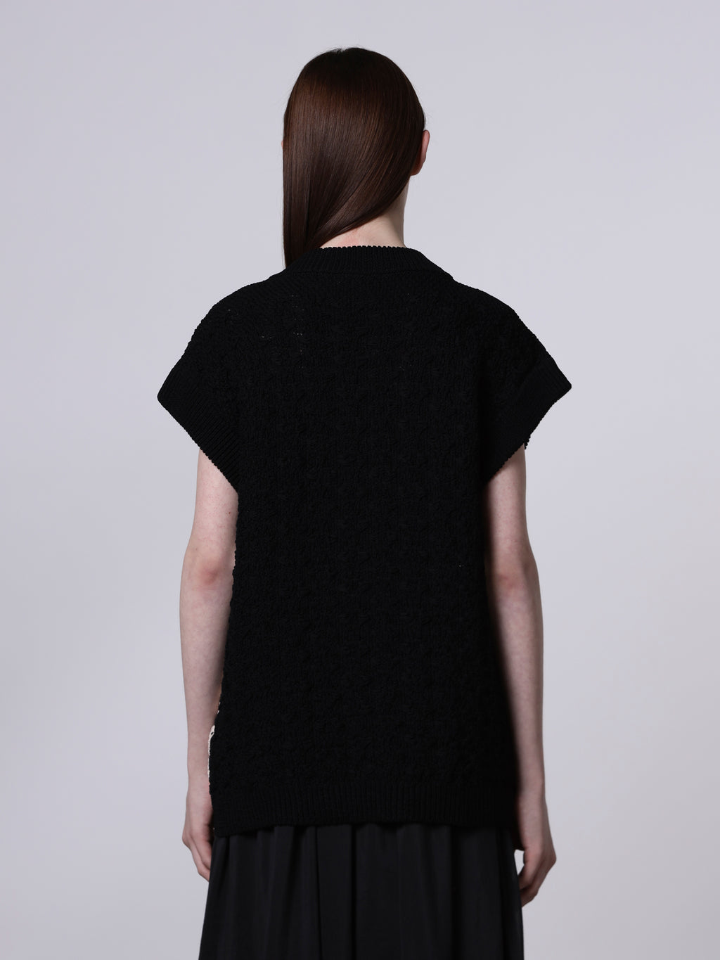 Bicolor jacquard slipover