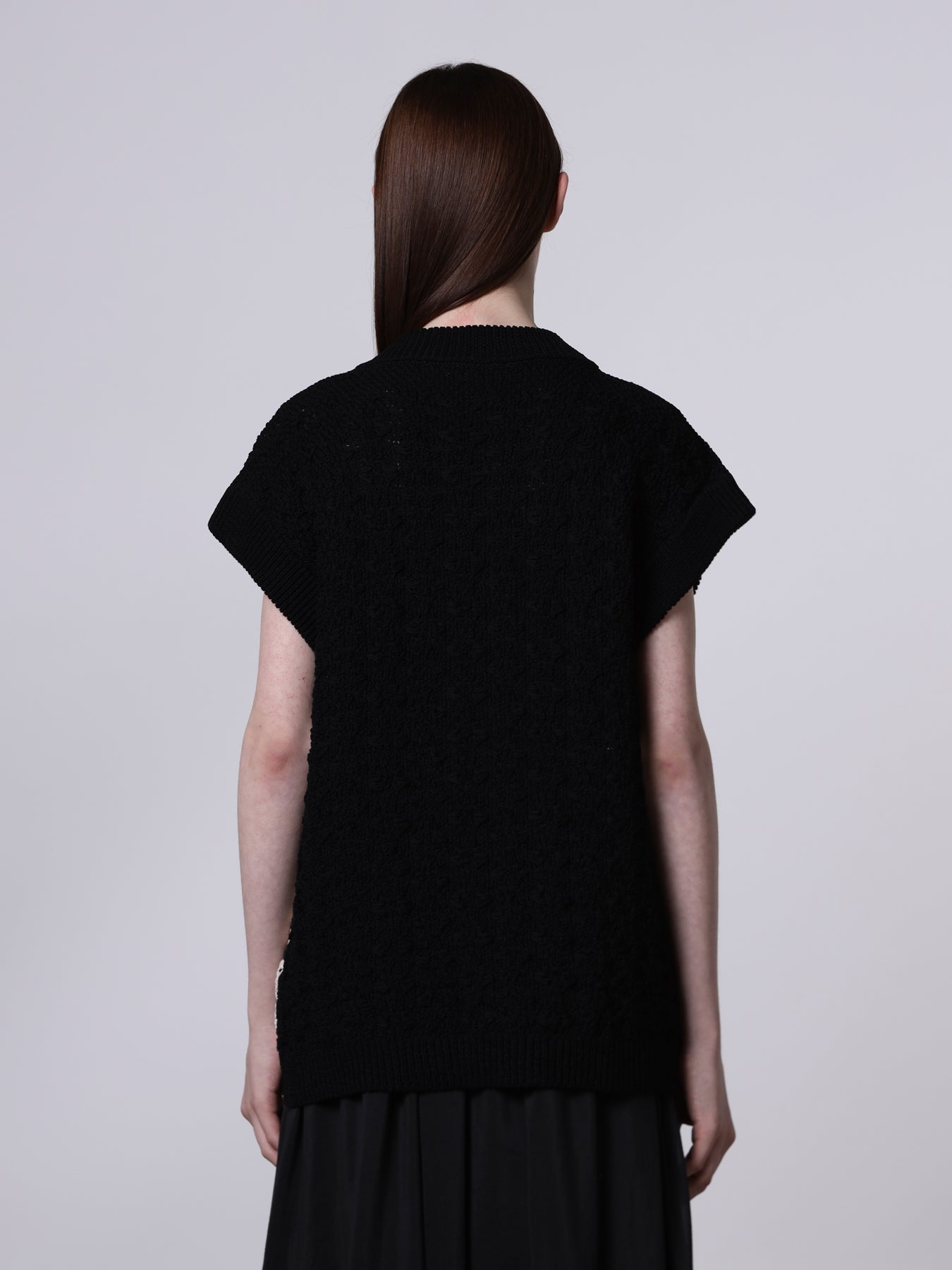 Bicolor jacquard slipover