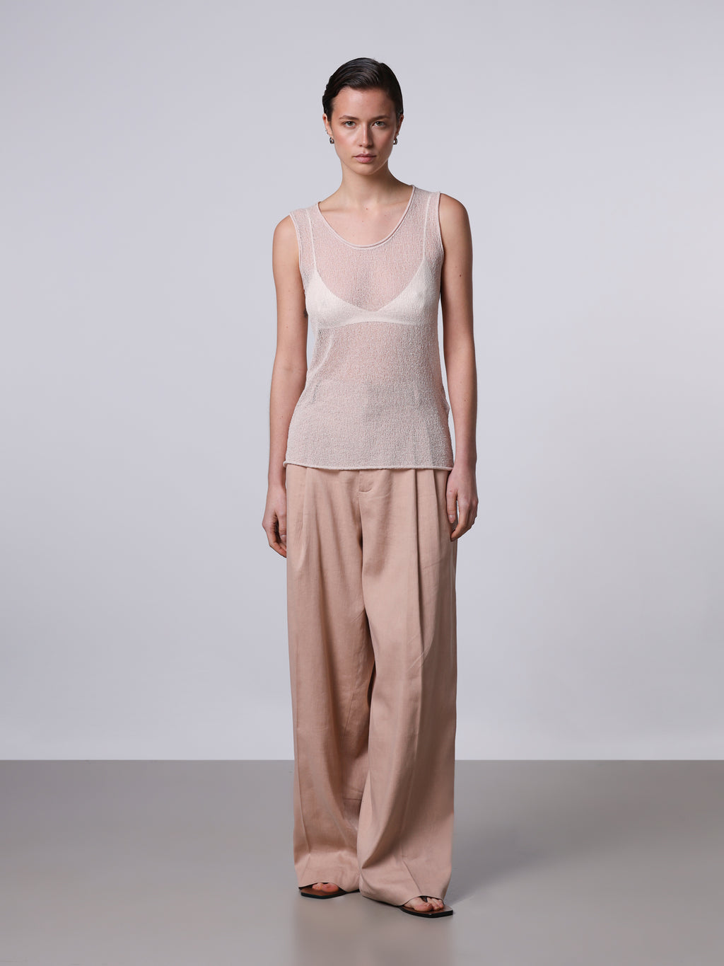 Openwork Lace-Effect top