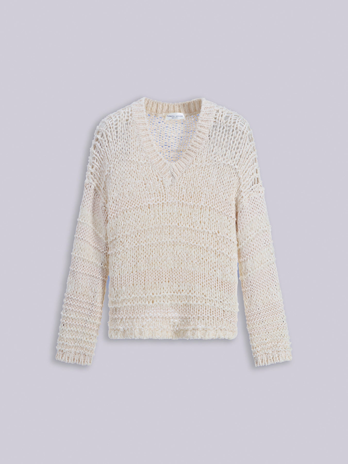 Mixed-stitch sweater