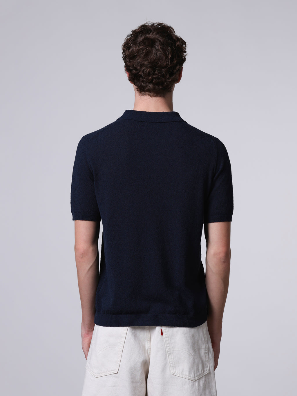 Spongy-texture t-polo