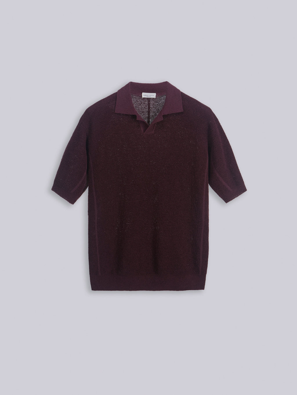 Textured knit polo
