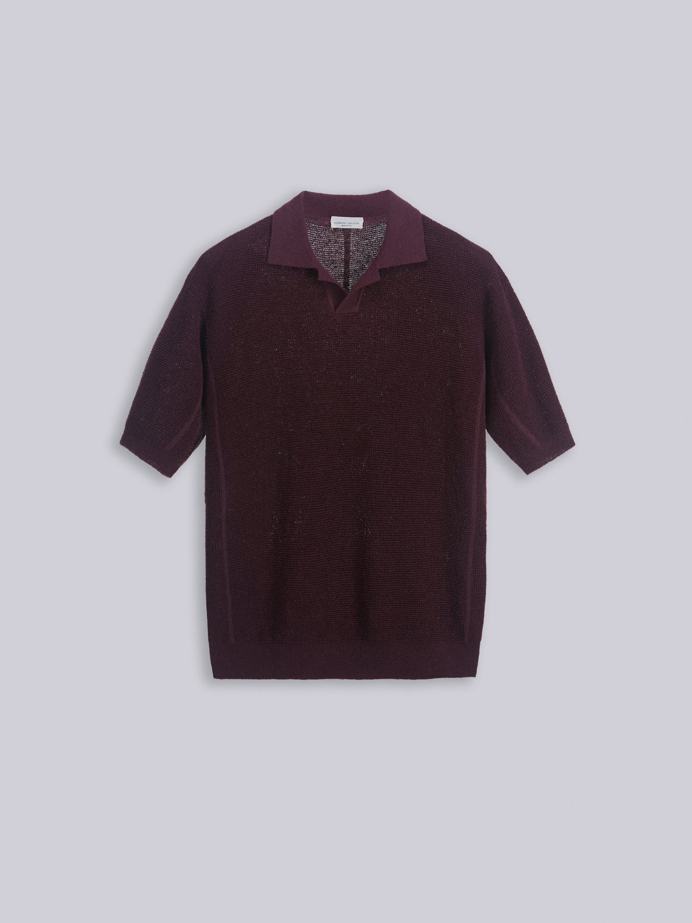 Textured knit polo