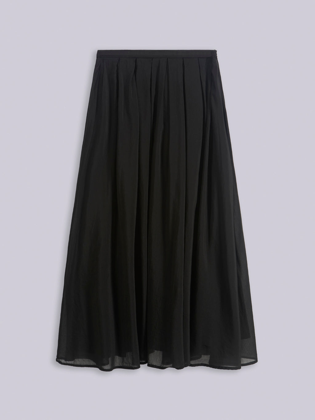 Wide pleated skirt