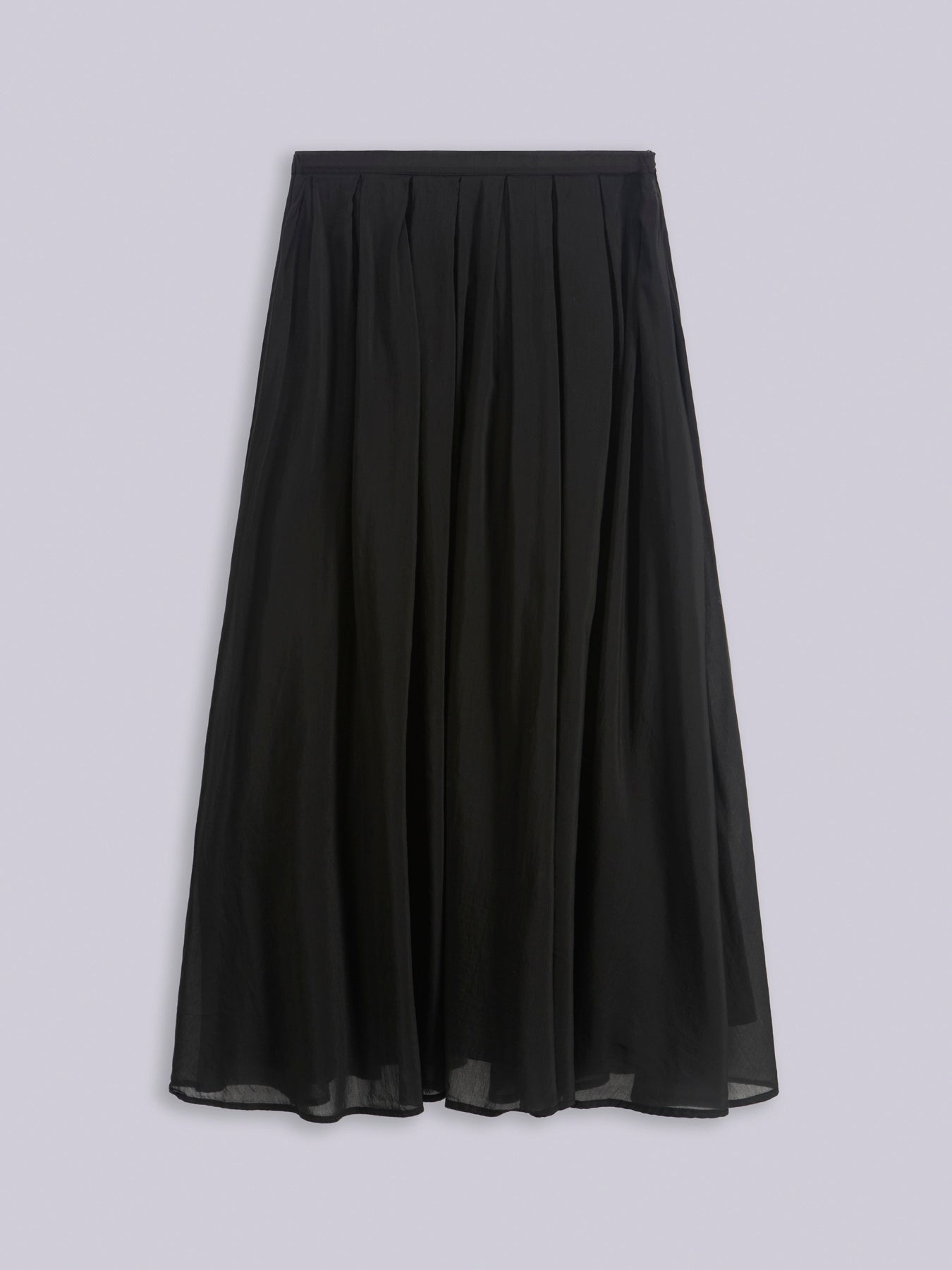 Wide pleated skirt