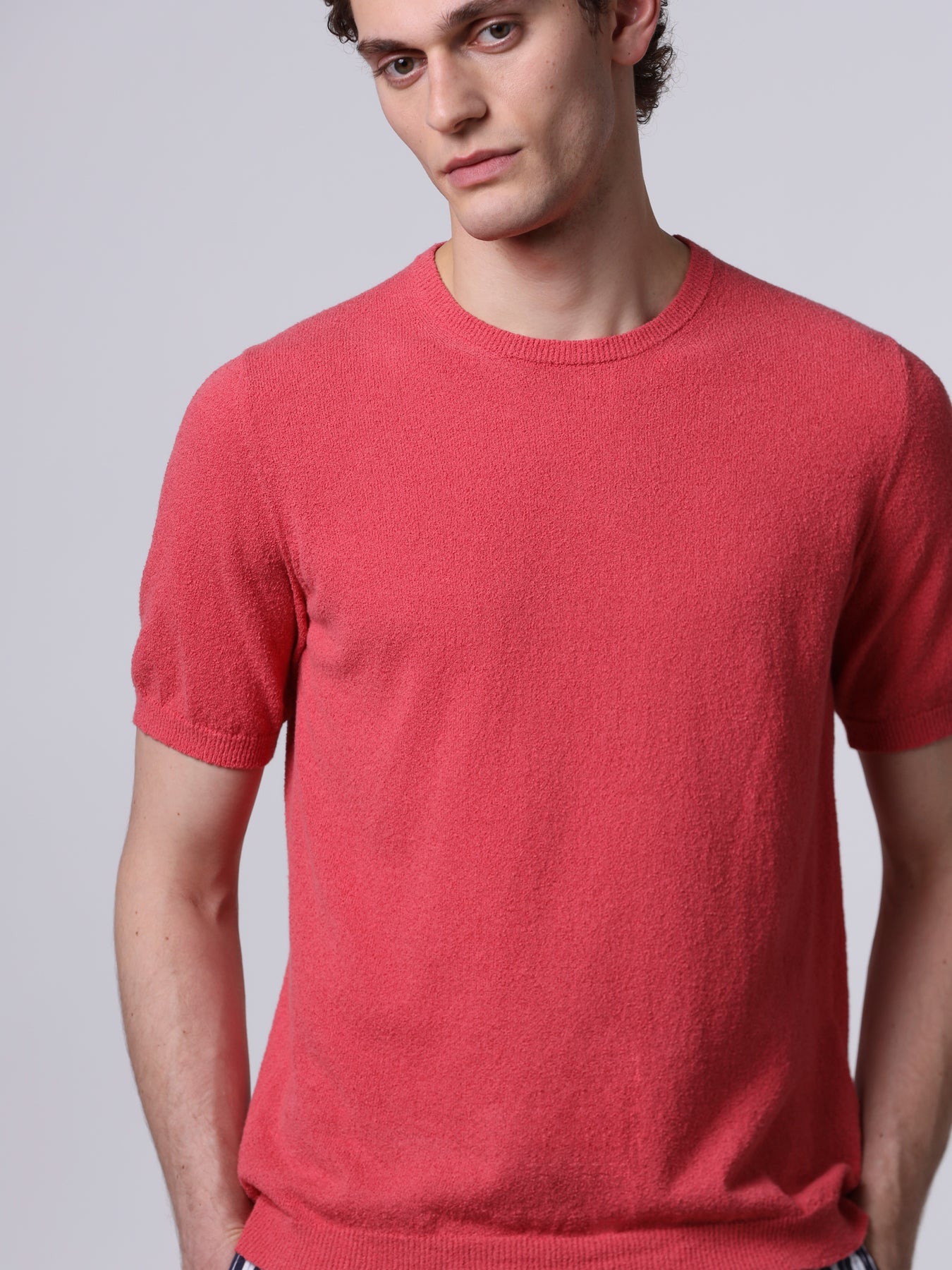Spongy-texture t-shirt