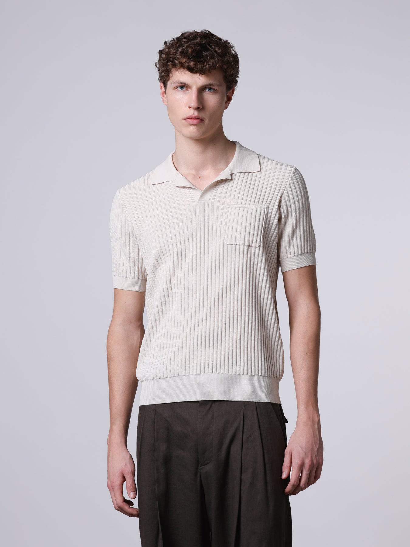 Ribbed polo