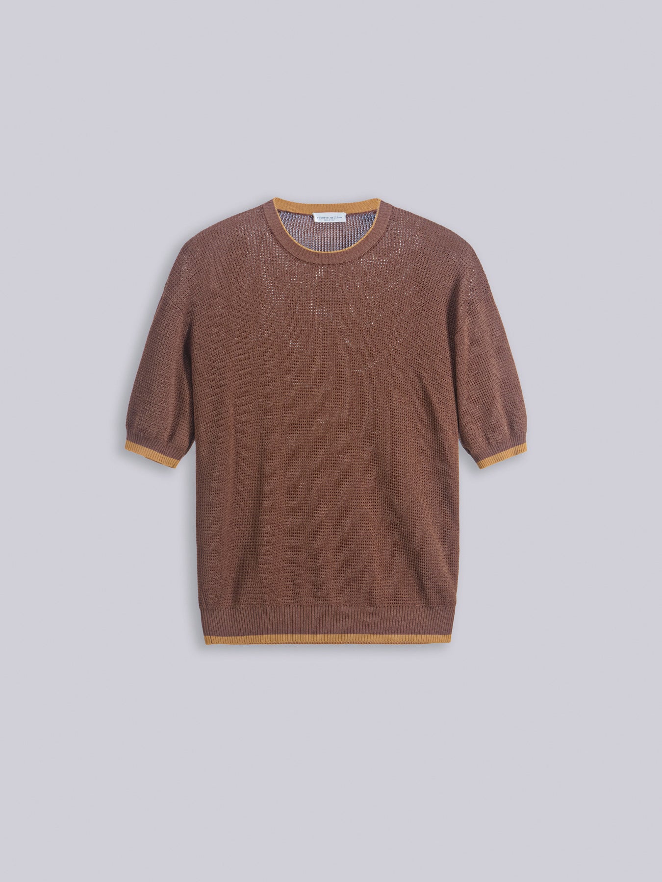 Textured knit t-shirt