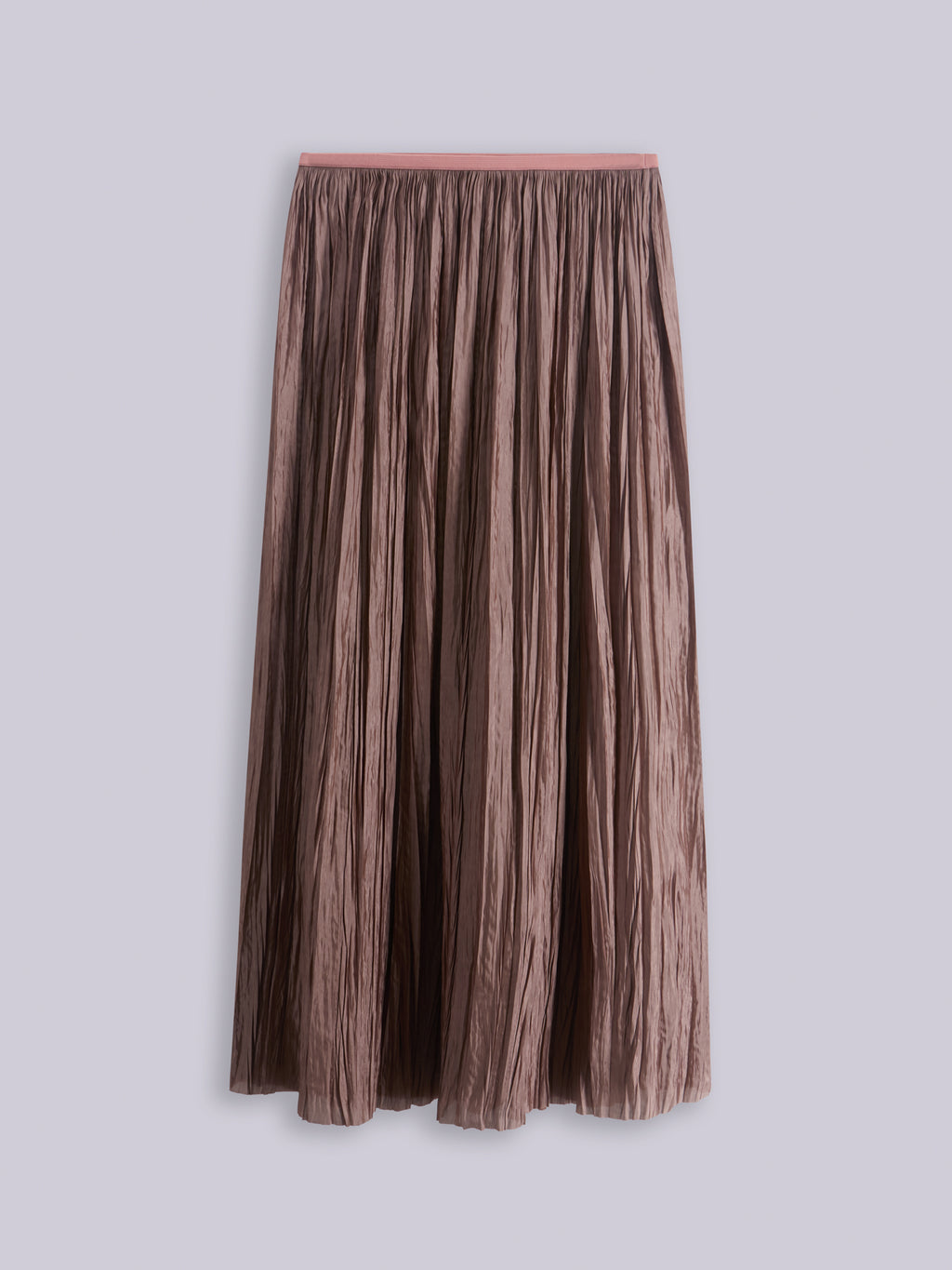 Plissé long skirt