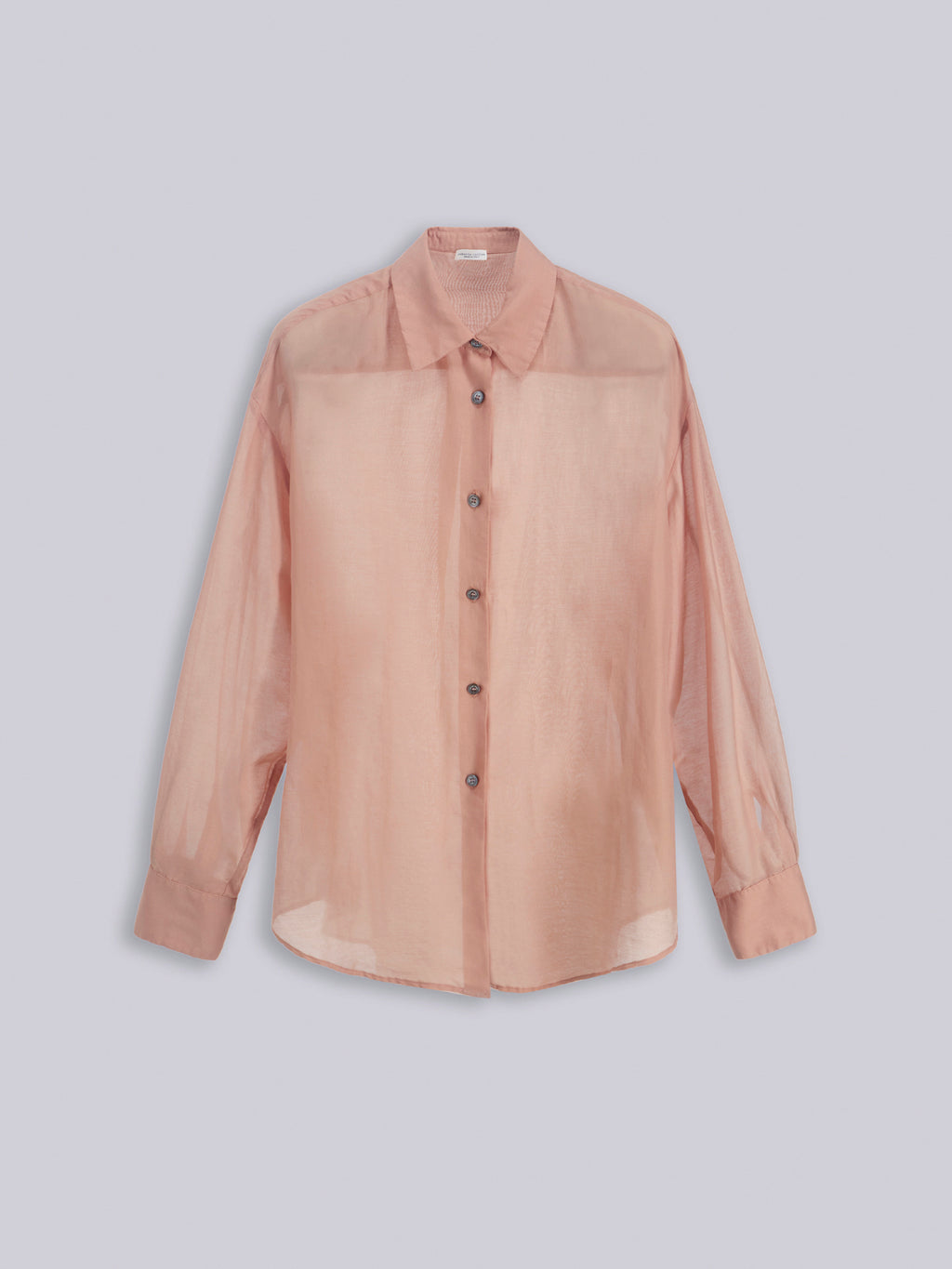 Semi-sheer oversized shirt