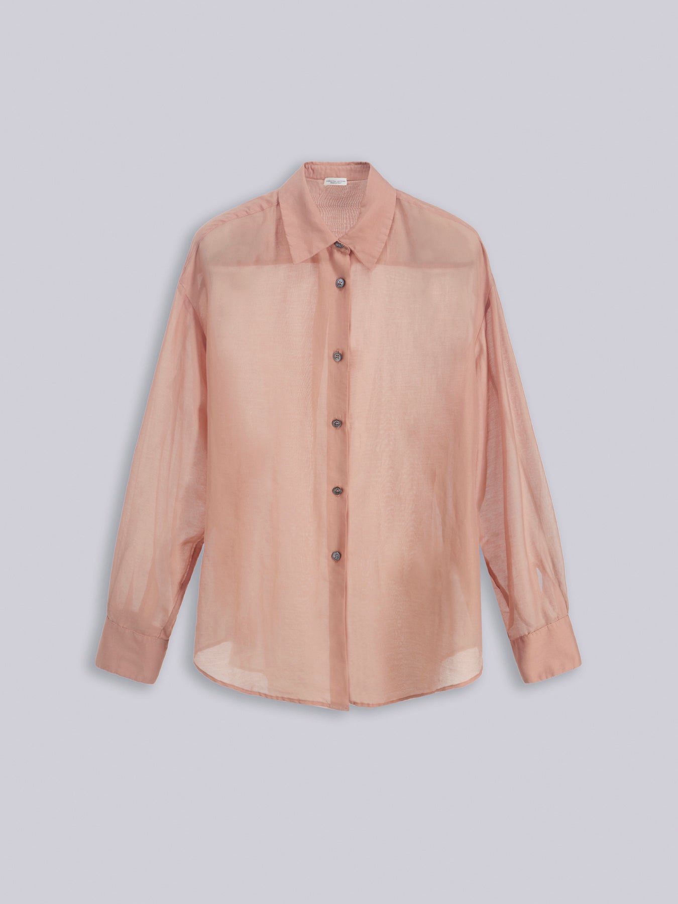 Semi-sheer oversized shirt