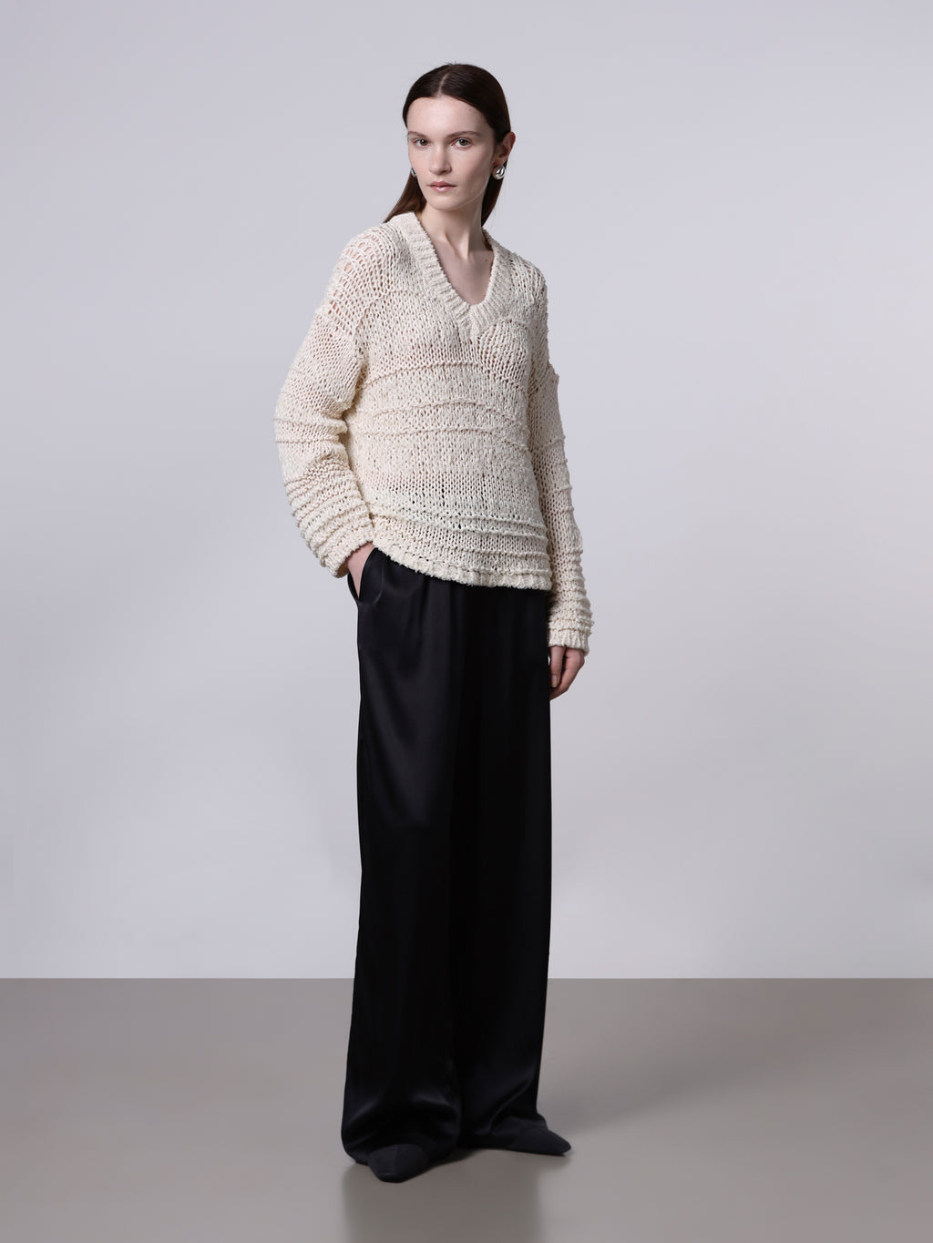 Mixed-stitch sweater