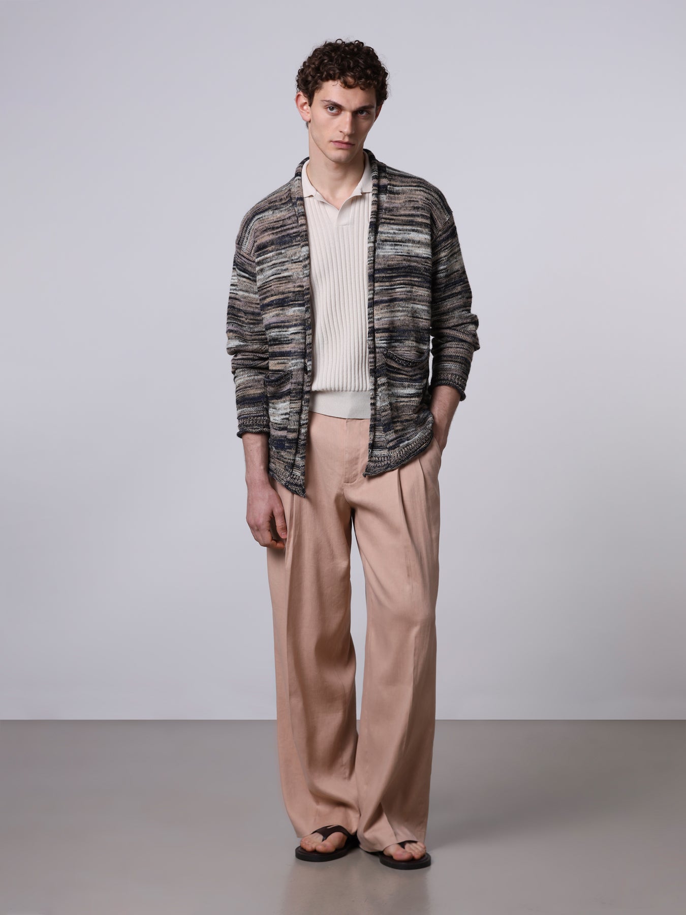 roberto collinaロベルトコリーナBorder Cardigan roberto collina / ロベルトコリーナ カーディガン | マドリガル公式