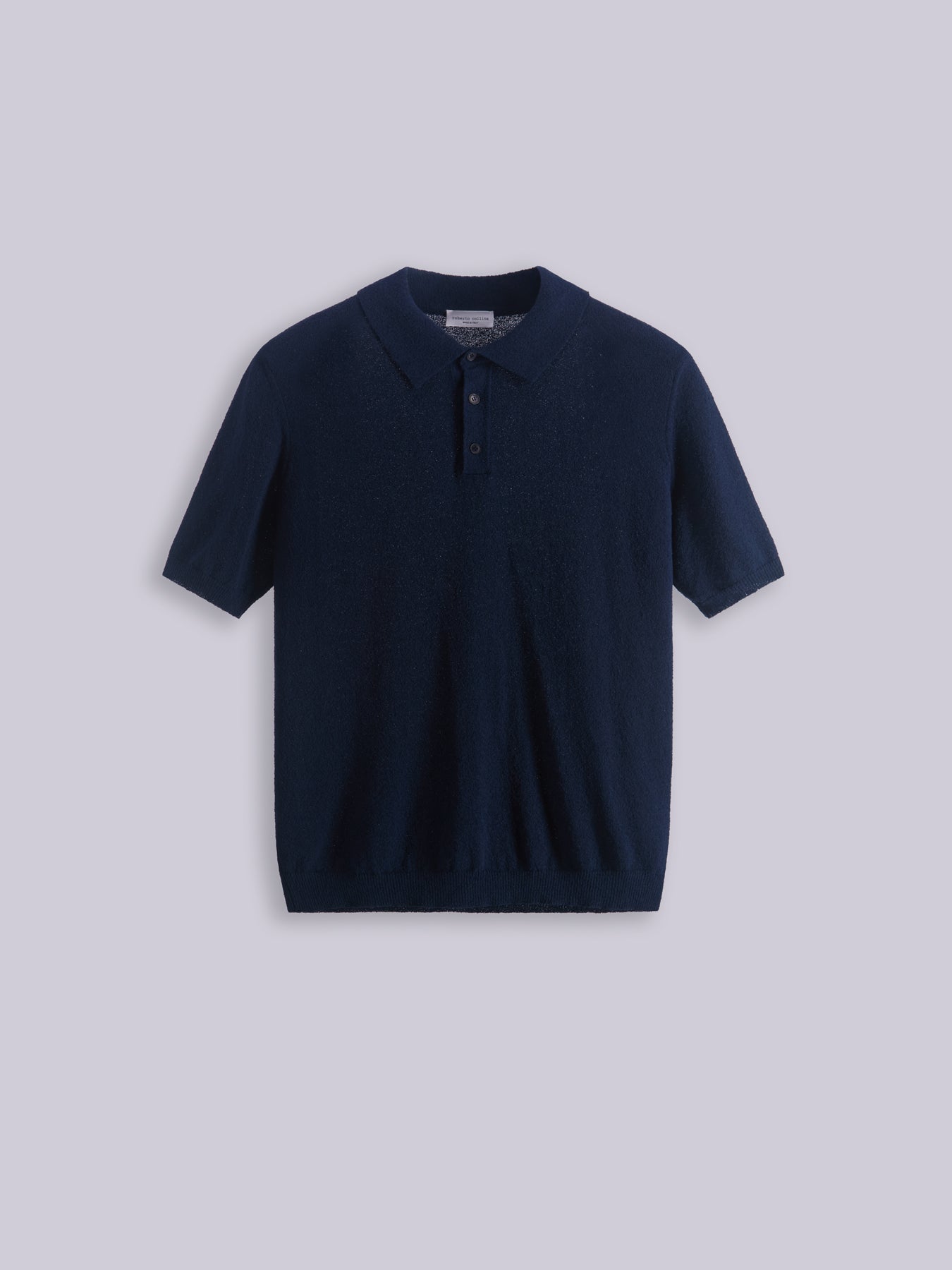 Spongy-texture t-polo