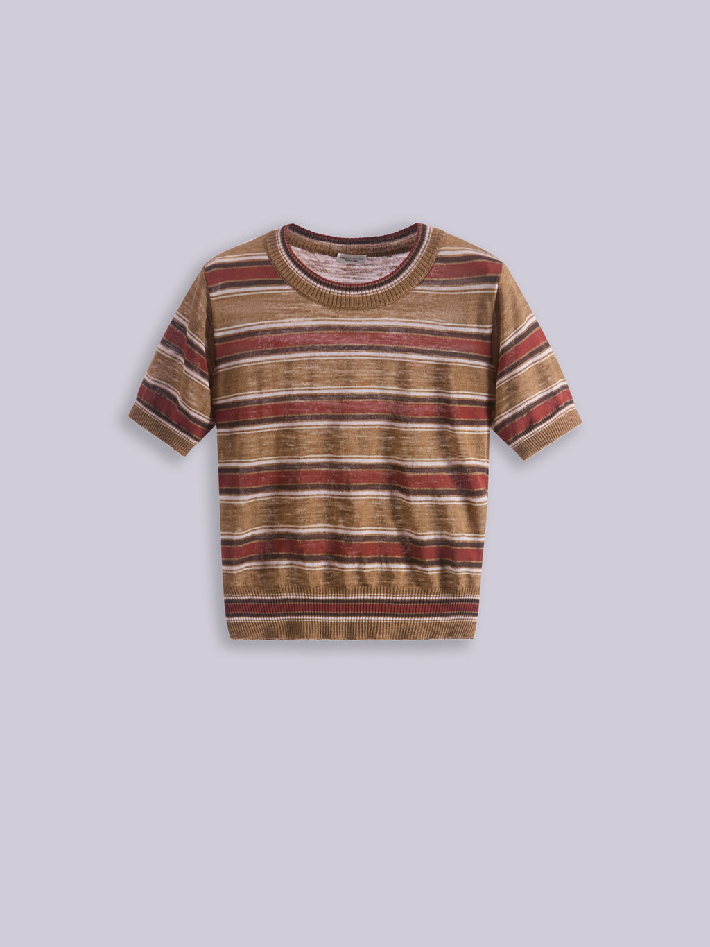 Striped knitted t-shirt
