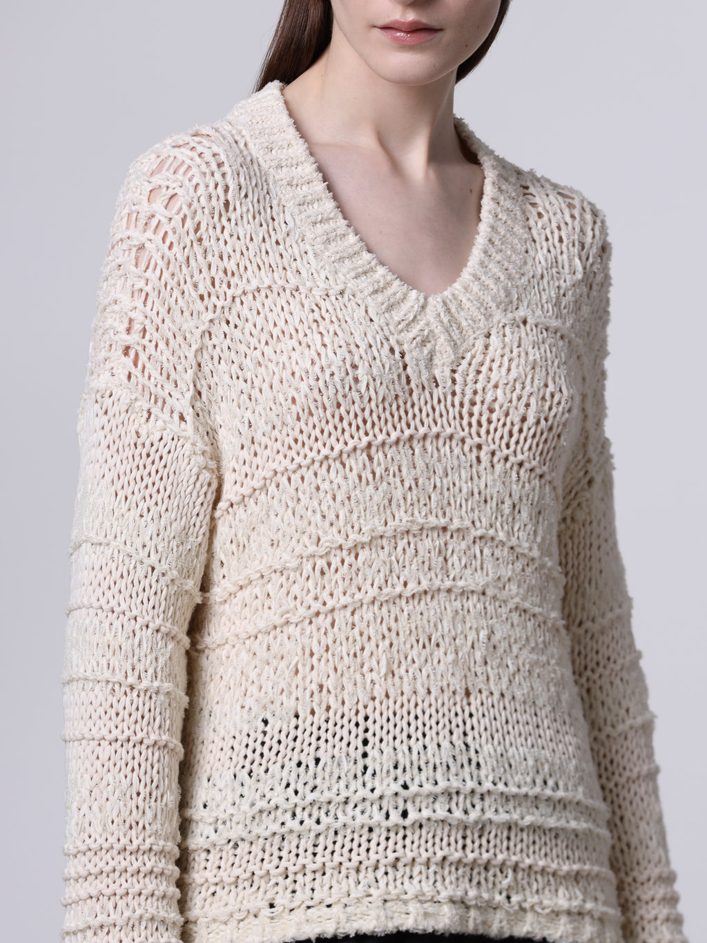 Mixed-stitch sweater