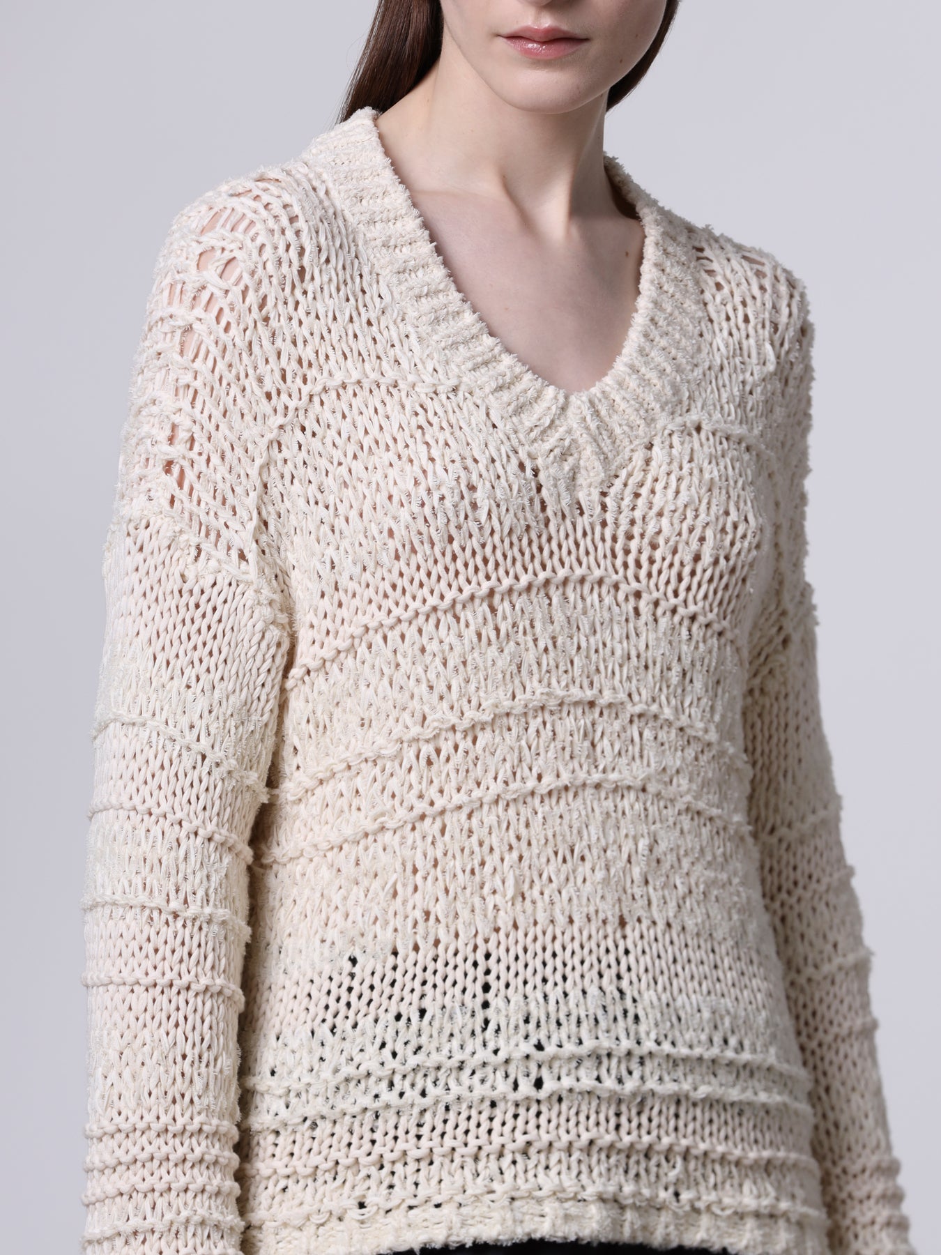 Mixed-stitch sweater