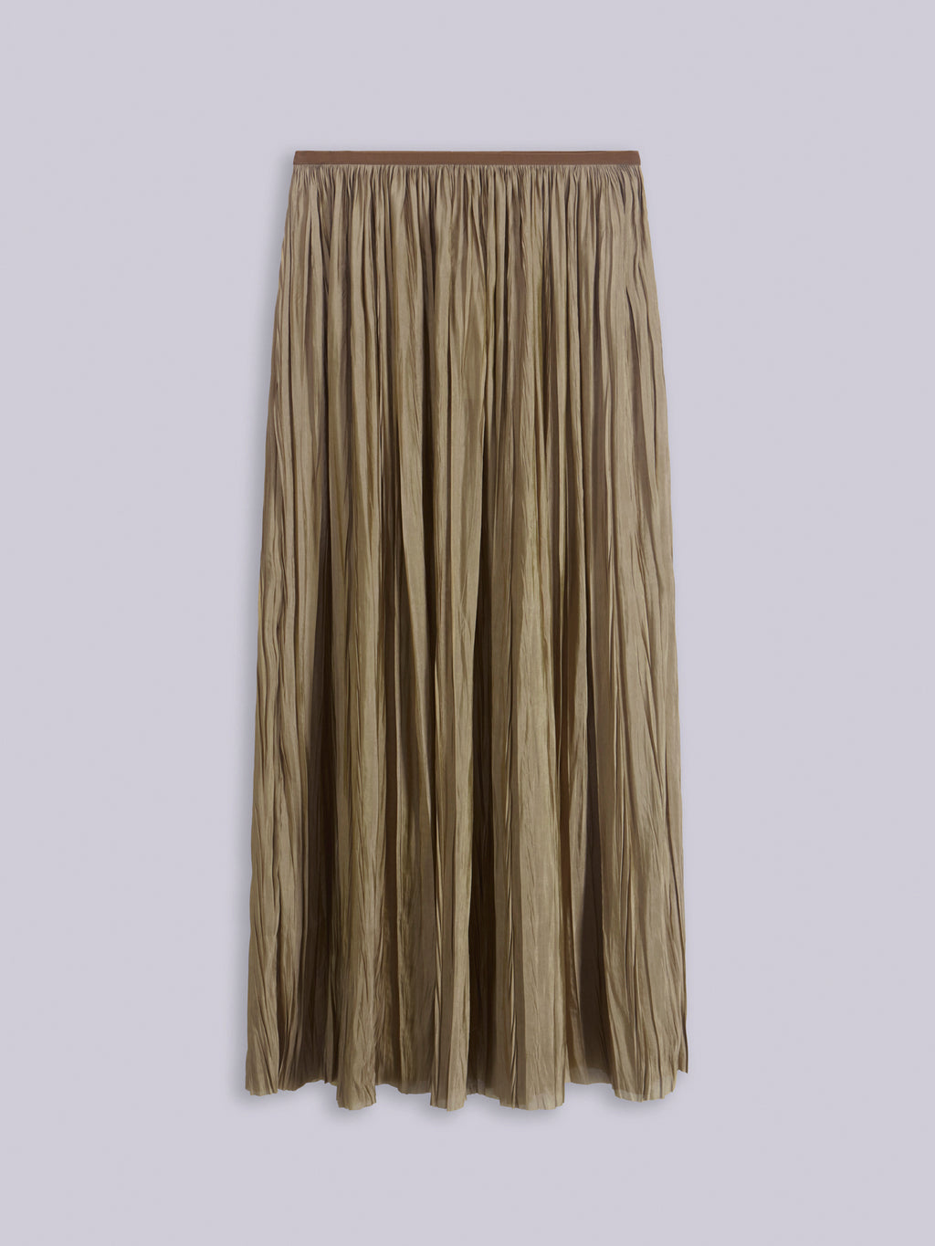 Plissé long skirt