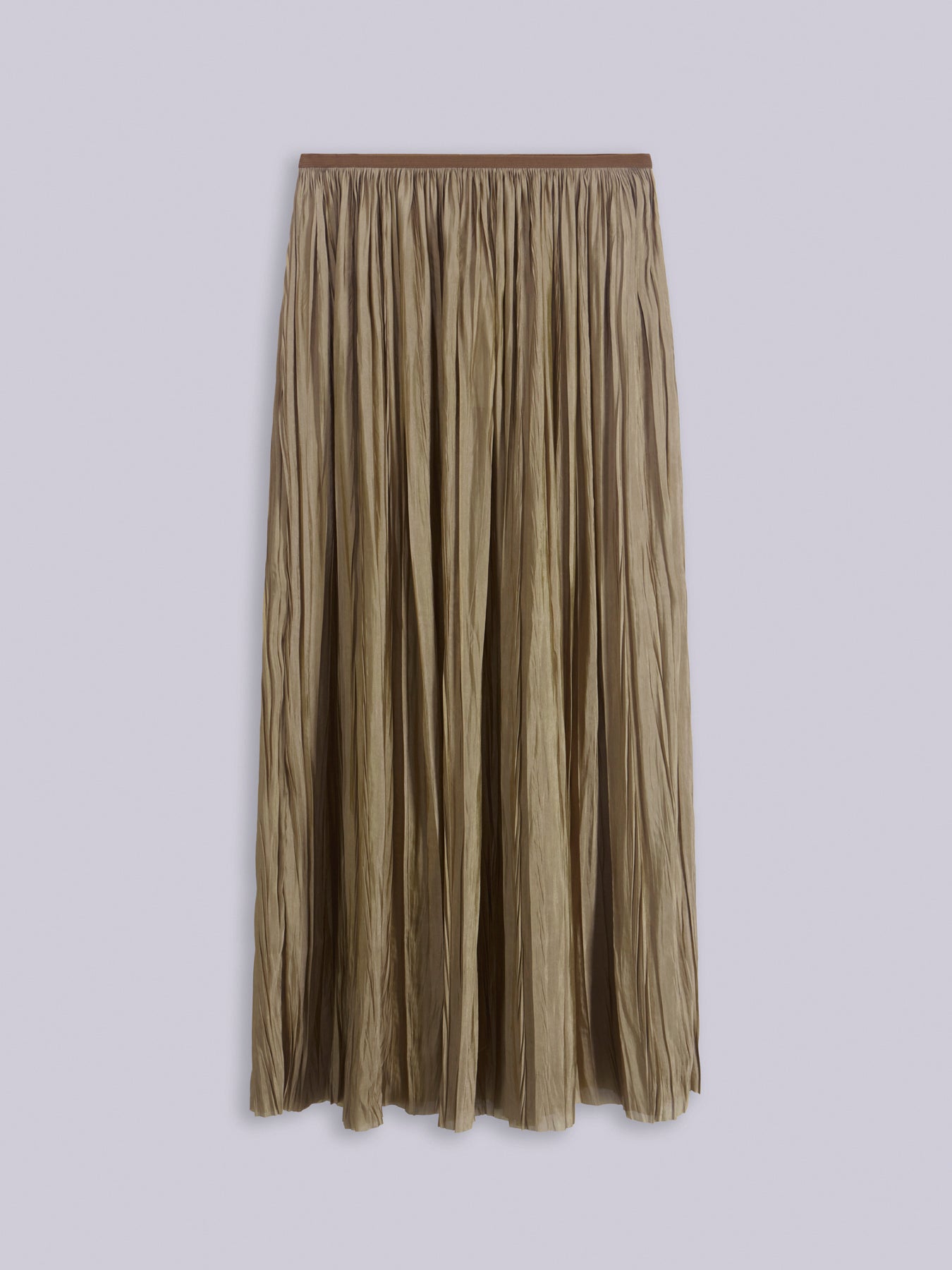 Plissé long skirt