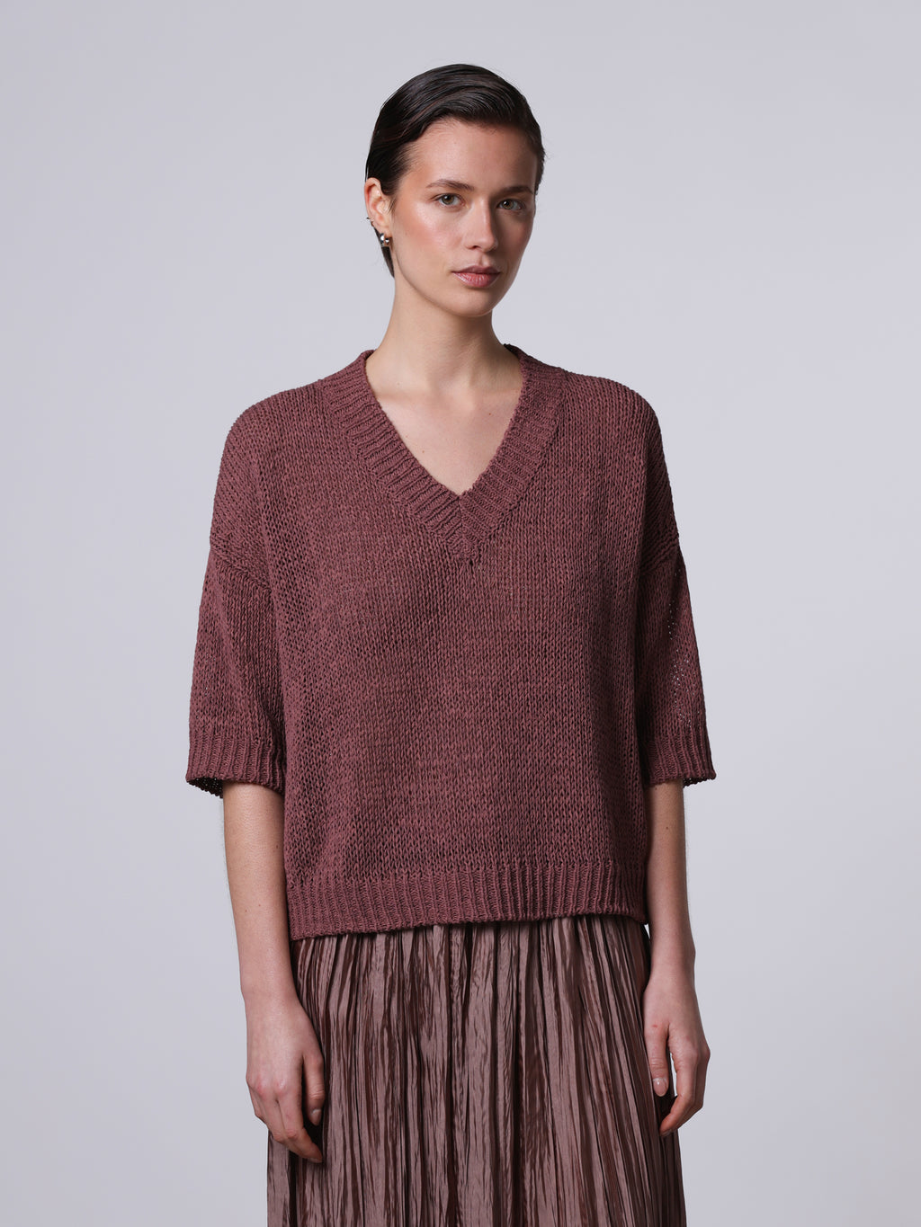 Boxy v-neck