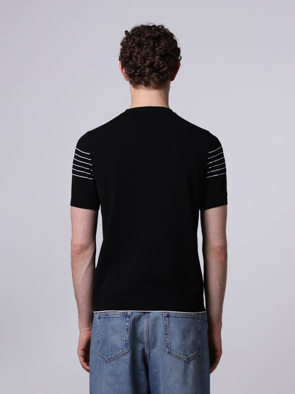 Detail stripe t-shirt