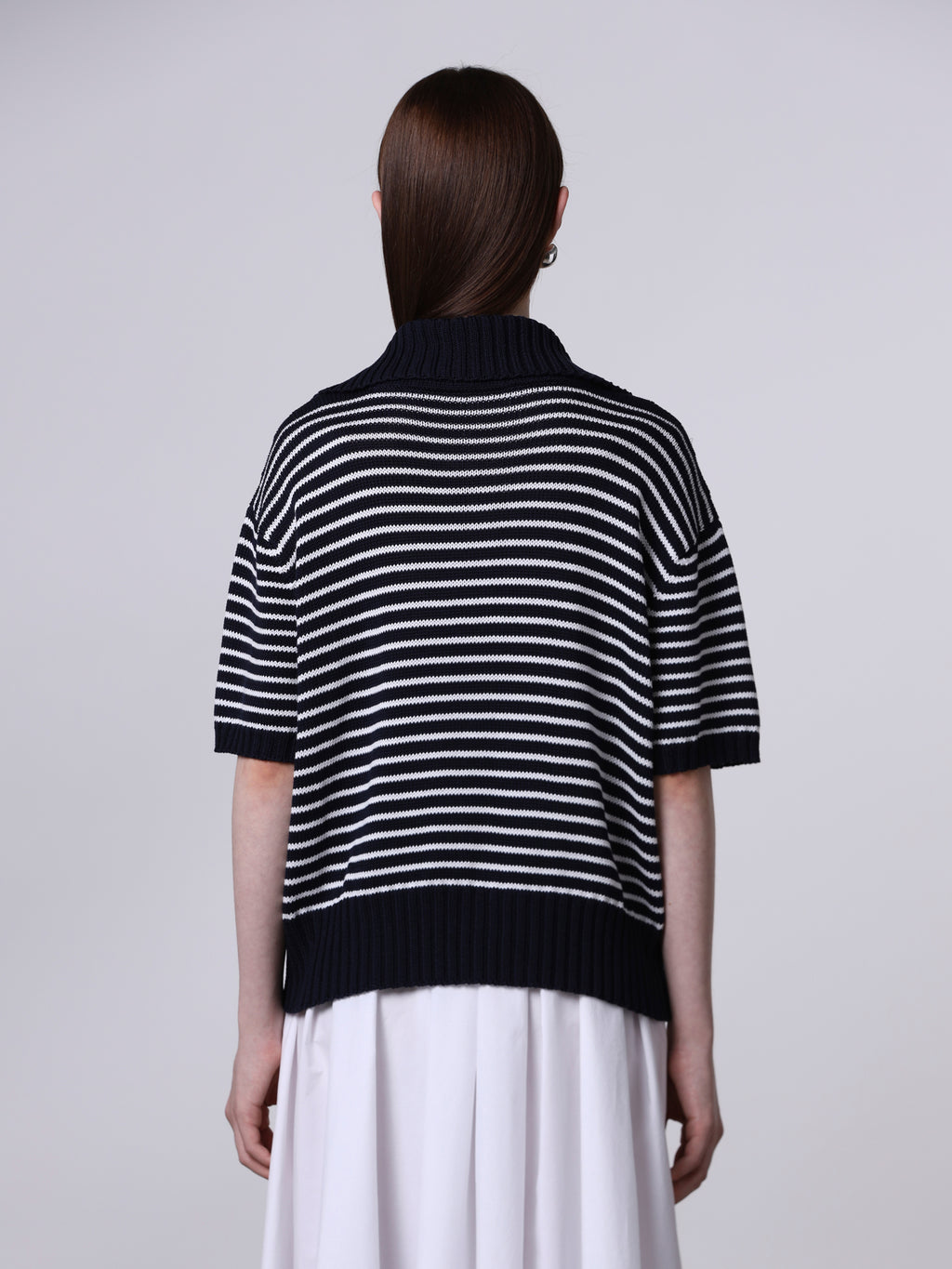 Over striped polo