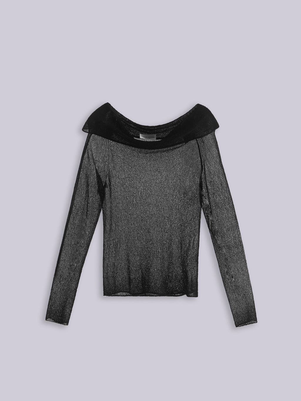 Openwork Lace-Effect off-shoulder