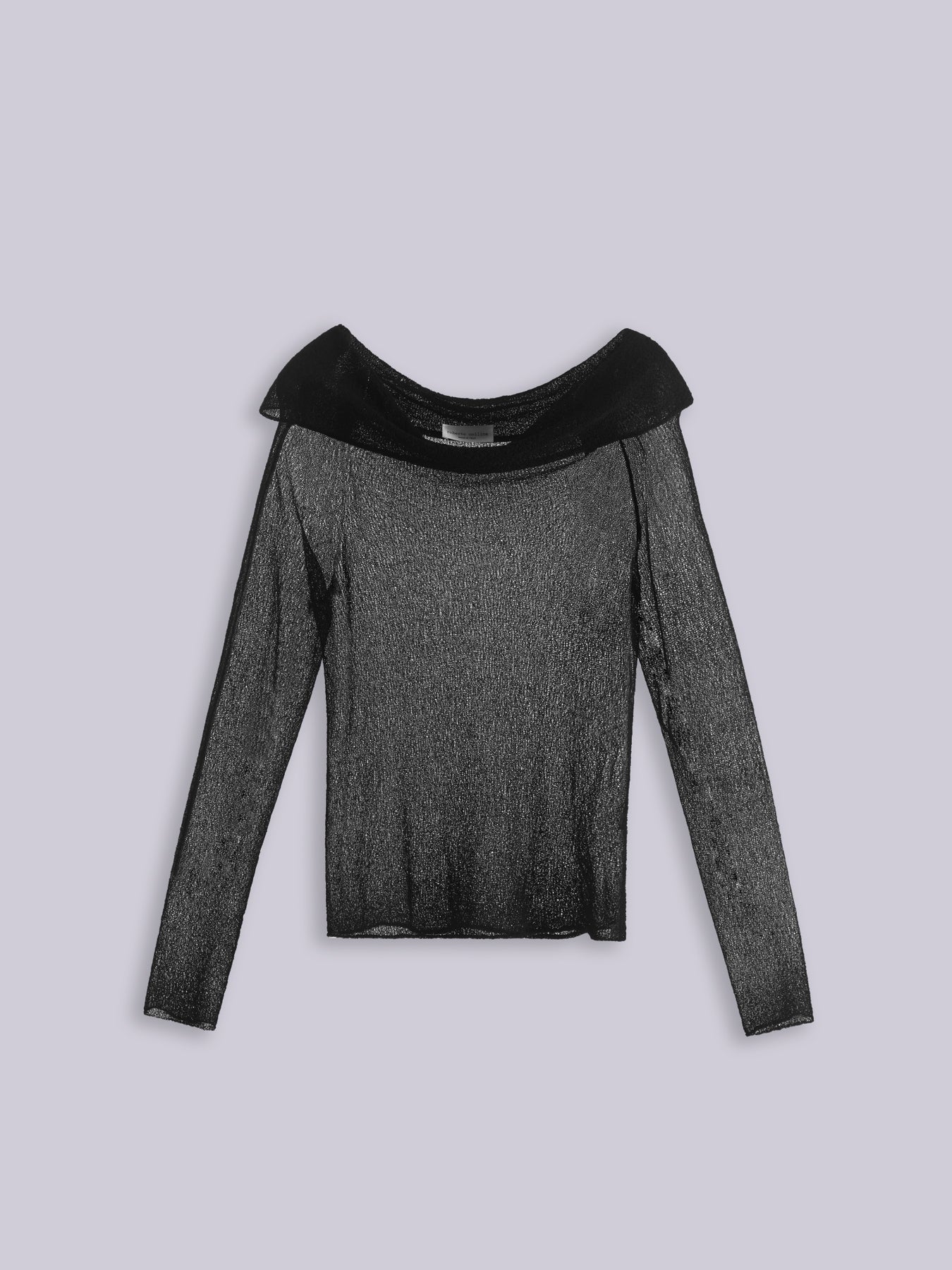 Openwork Lace-Effect off-shoulder