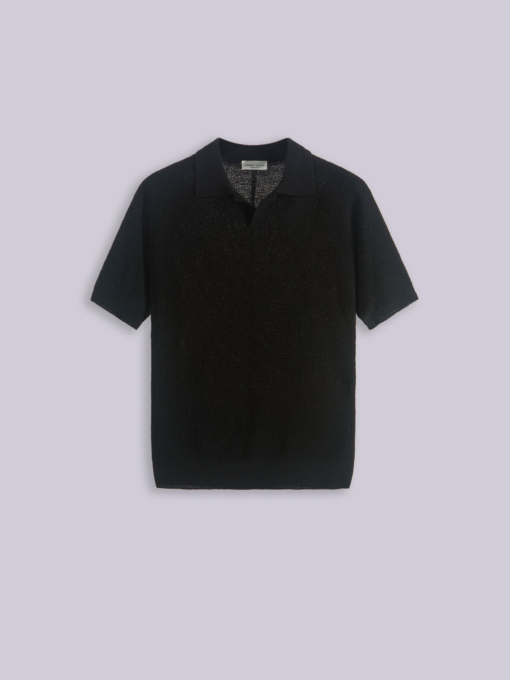 Textured knit polo