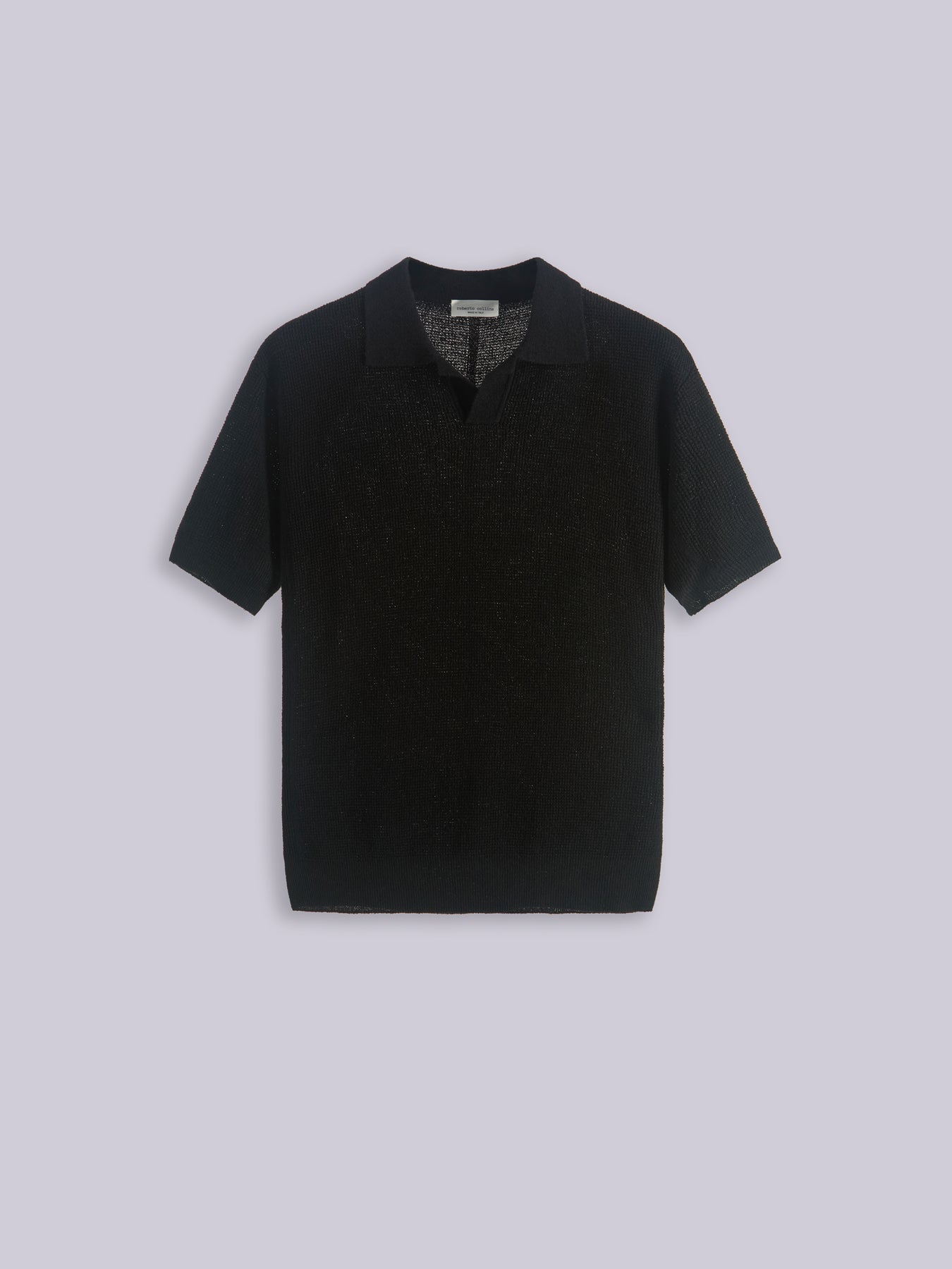 Textured knit polo